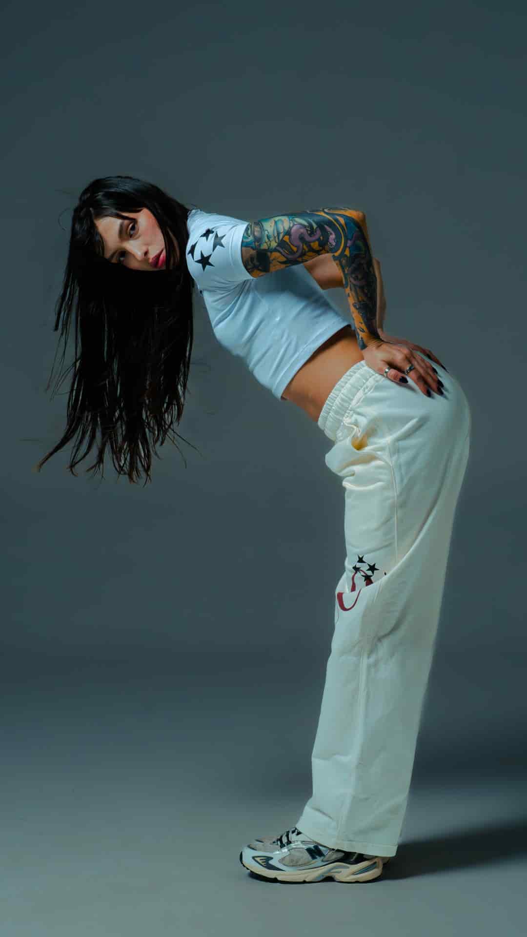 CropTop Born To Create-Blanco - miniatura 4