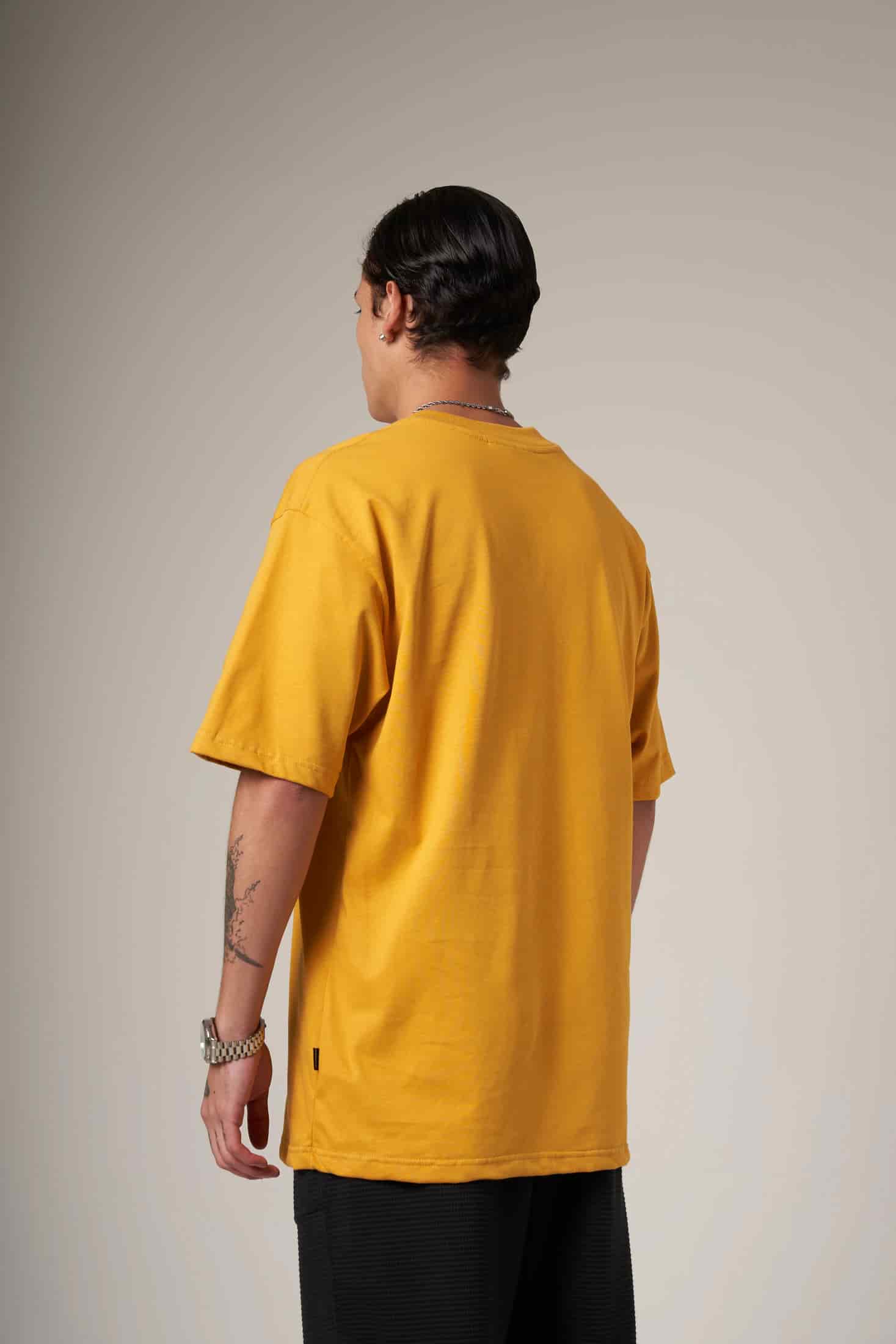CAMISETA 250 GRAMOS, 100% ALGODÓN AMARILLO - miniatura 2
