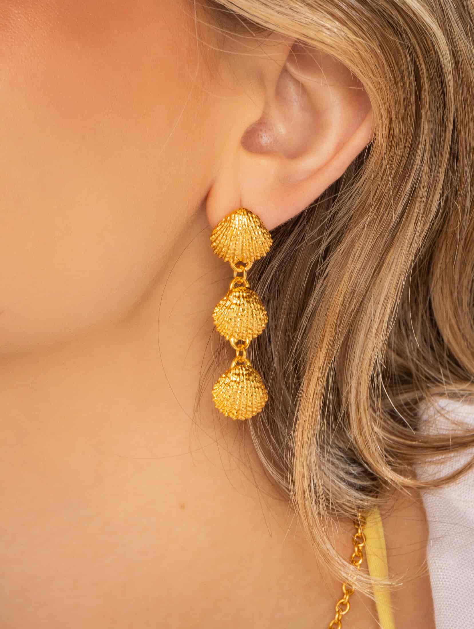 Maxi Aretes Concha Largo - miniatura 7