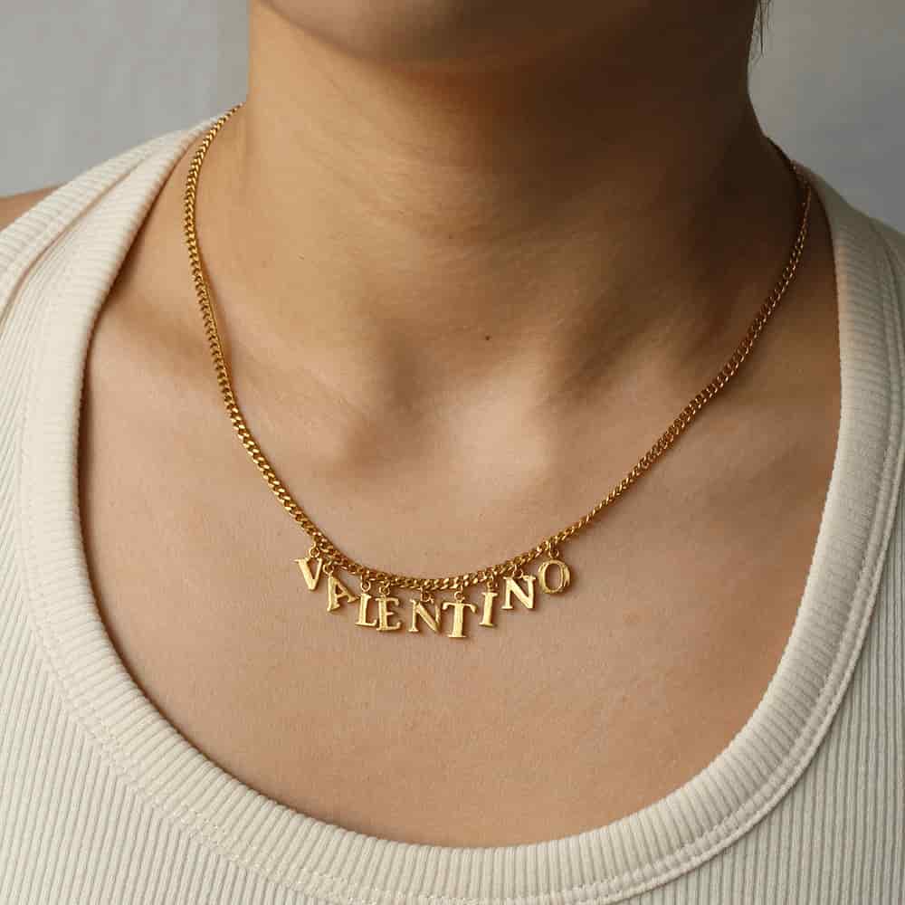 PreOrder Cadena 9 Letras Gold - miniatura 2