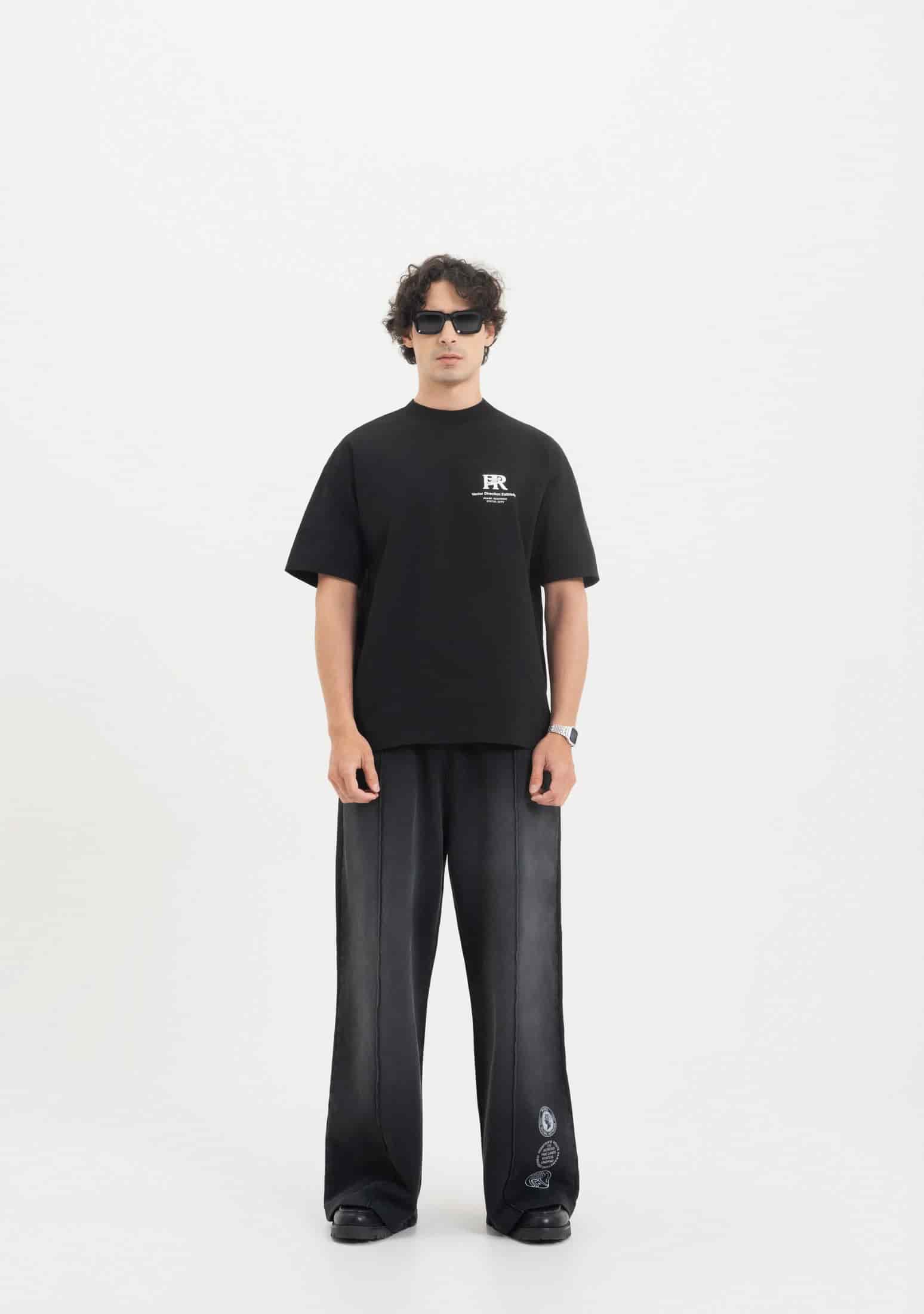 Across The Lines Black Pure Worldwide T-Shirt - miniatura 5