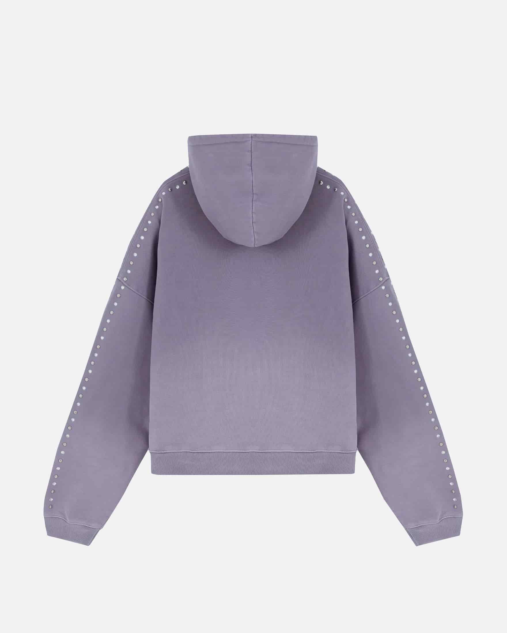 Santa Unión Basic  Boxy Hoodie Purple - miniatura 3