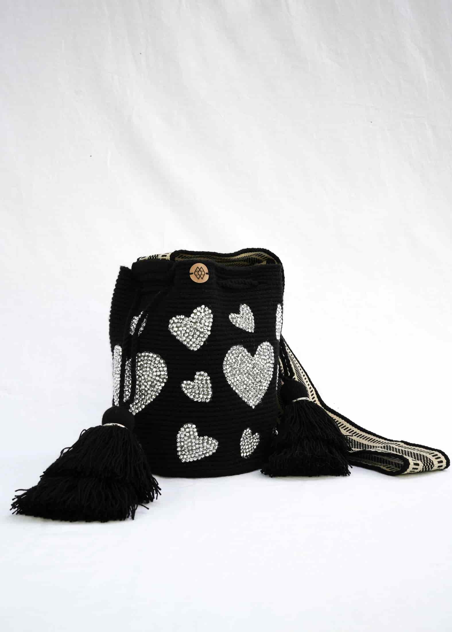Mochila Corazón Pedrería Mediana - miniatura 3