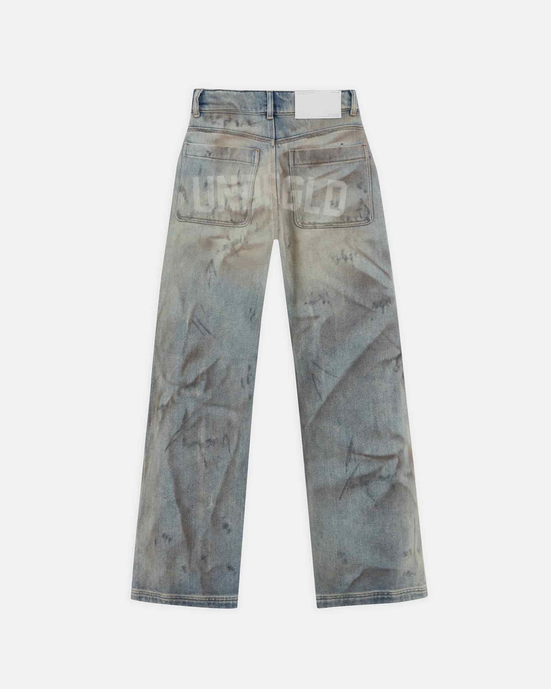 W Capsule UNDRGLD Wide Jeans Dirty Blue - miniatura 1