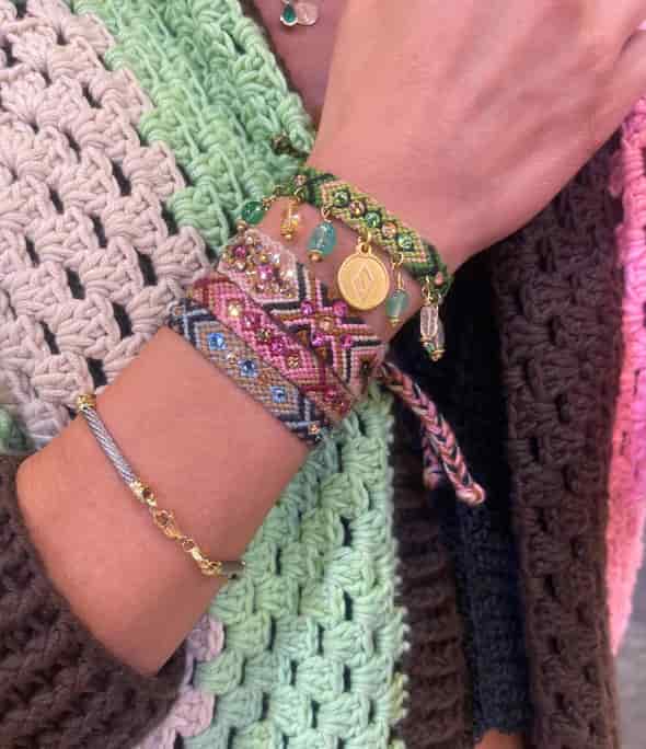 Kalepsu Wayuu bracelet - Nature Green - miniatura 8