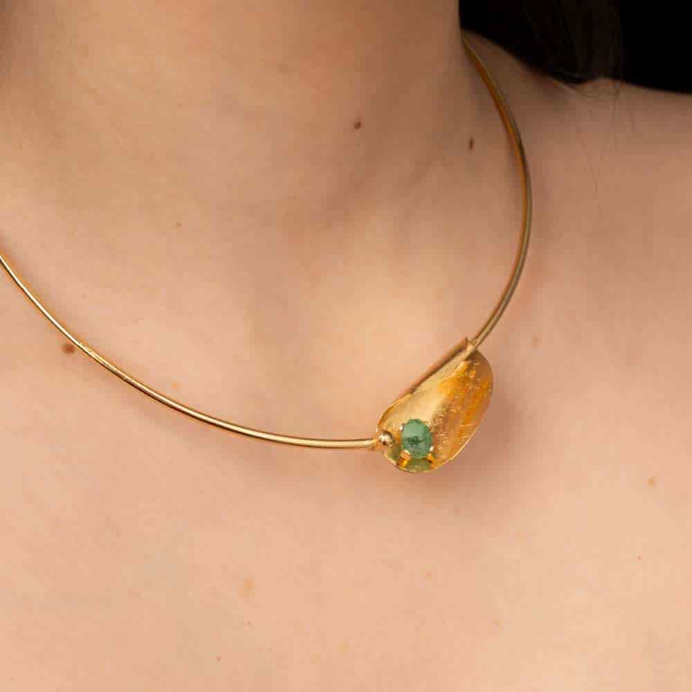 Collar Choker Esmeraldecido - miniatura 2