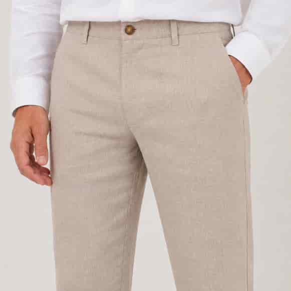 PANTALON 100% LINO HOMBRE - miniatura 3