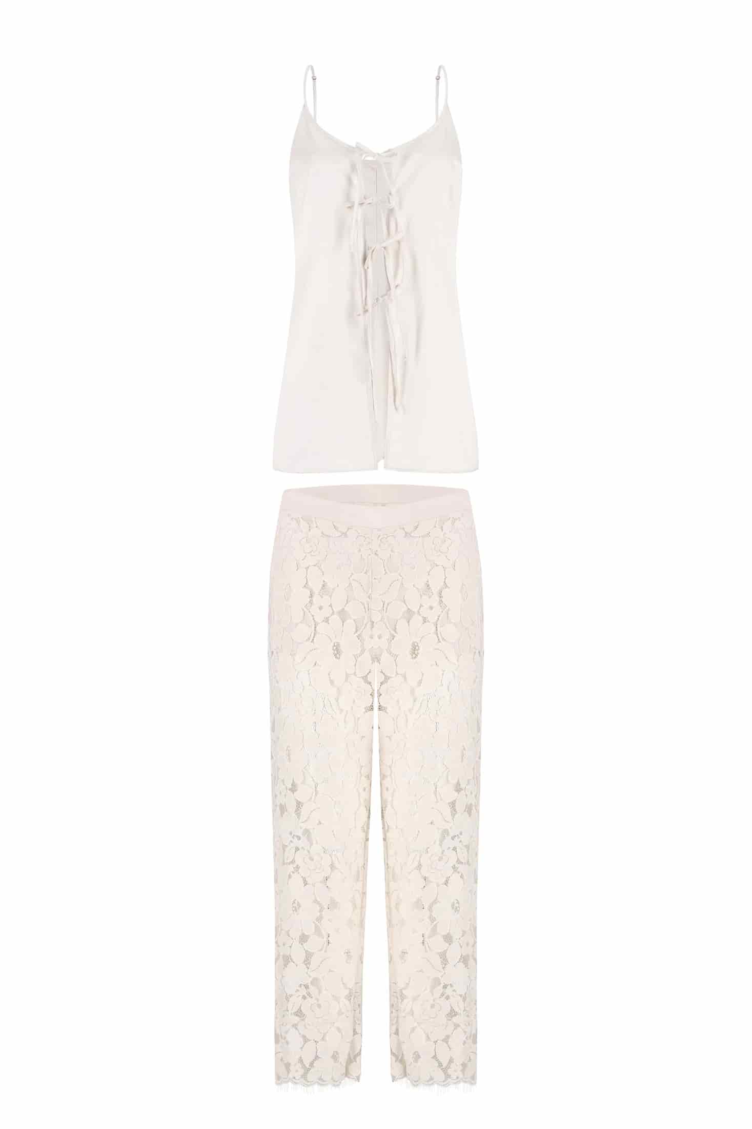 PIJAMA PANTALON ELLIPSE AURA CRUDO - miniatura 4