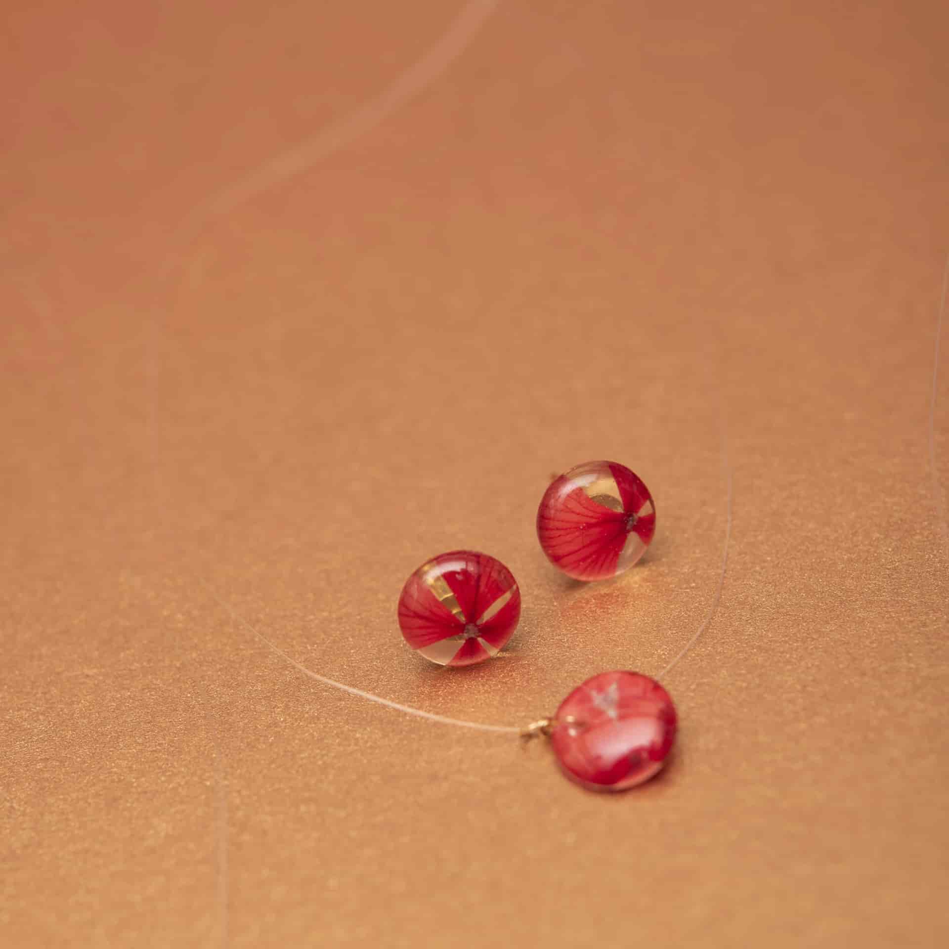Set topo y collar mini flor - miniatura 3