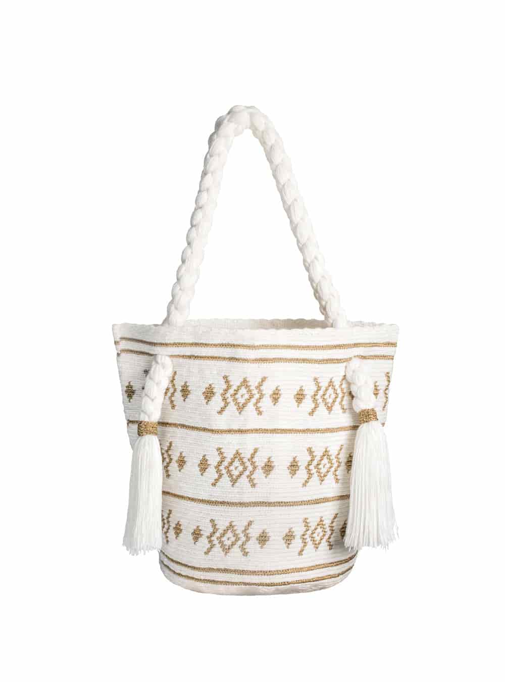 Tote bag  wayuu silver gold - miniatura 2