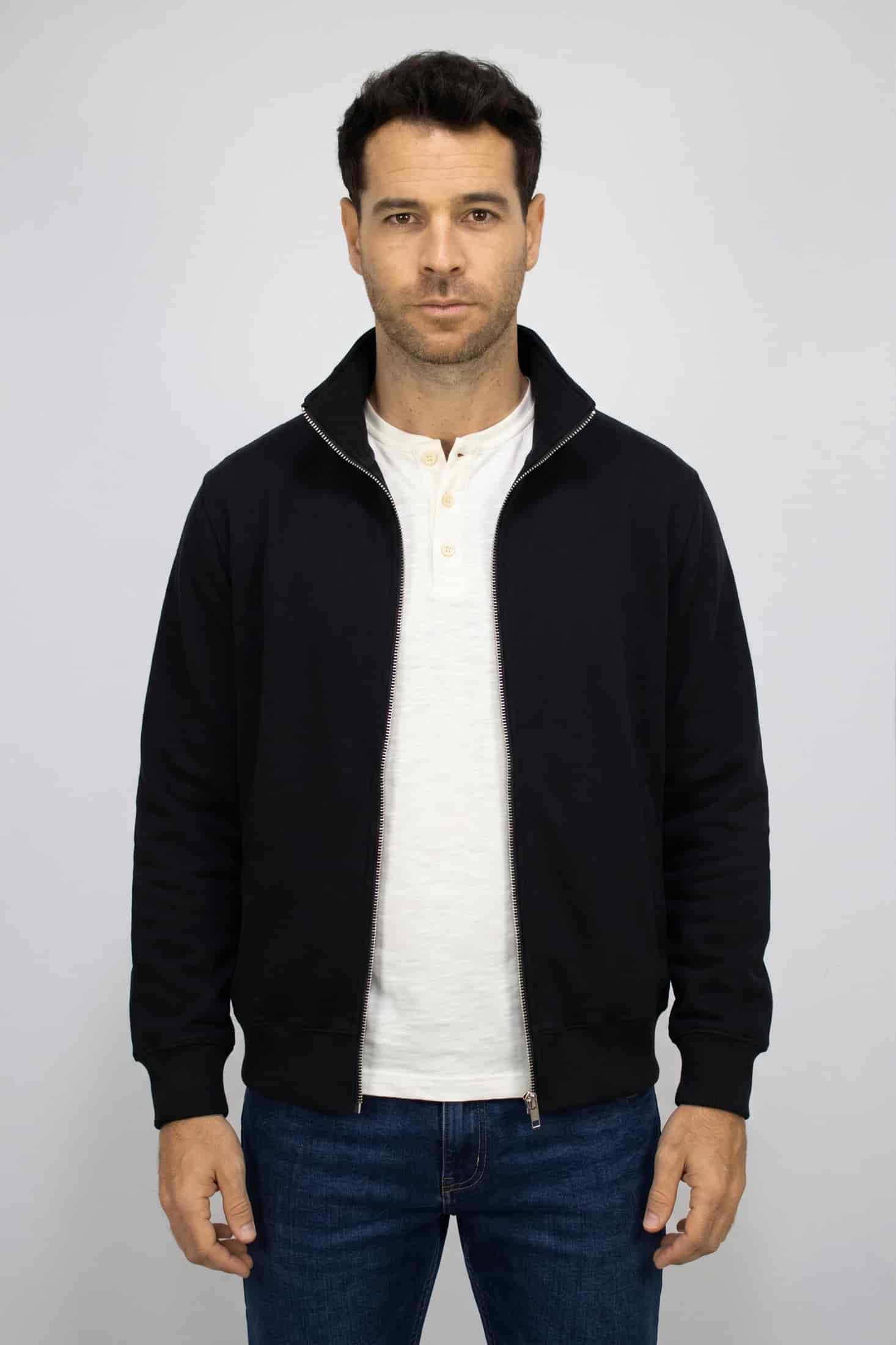 Saco negro con Cremallera para hombre - miniatura 4