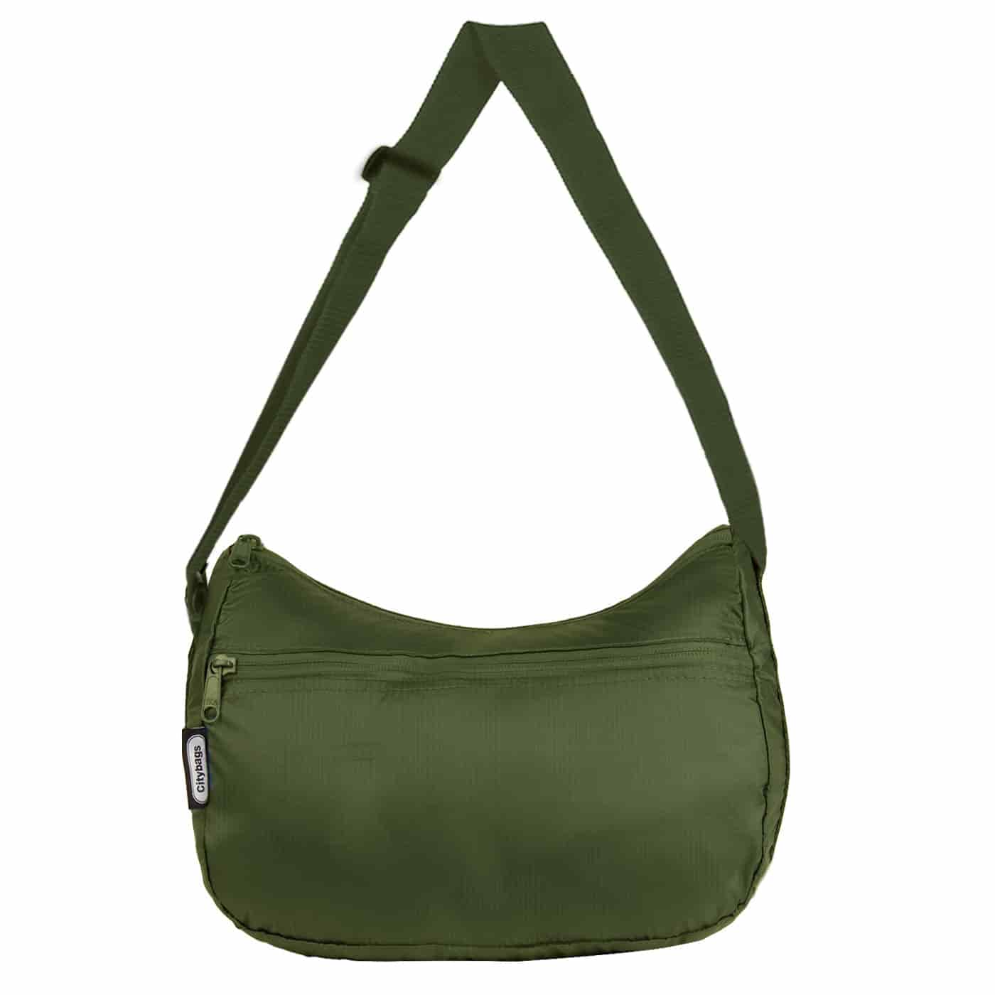 Bolso City Manos Libres Plegable Verde Militar - miniatura 1