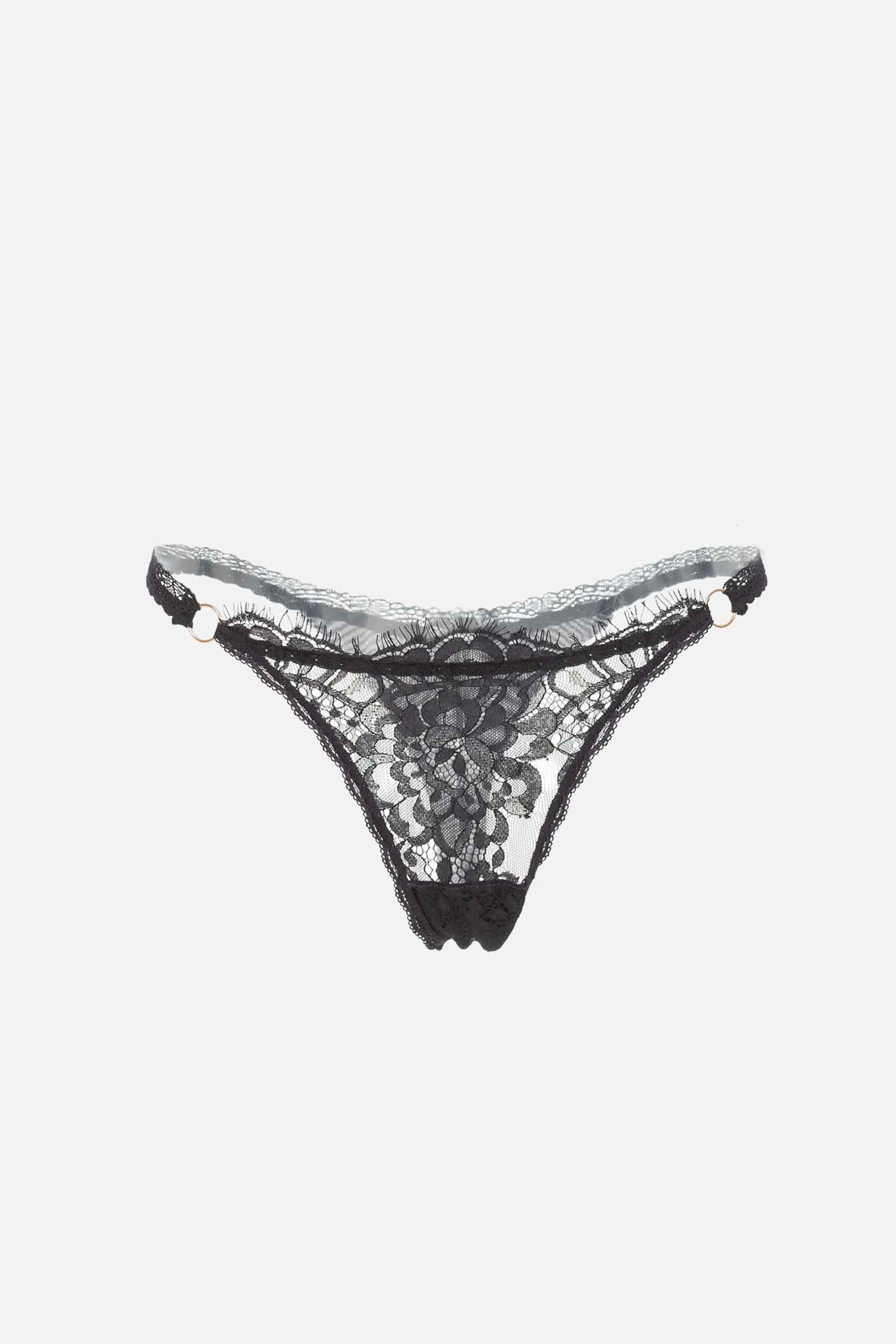 BRASILERA HILO SEXY ELLIPSE NEGRO - miniatura 4