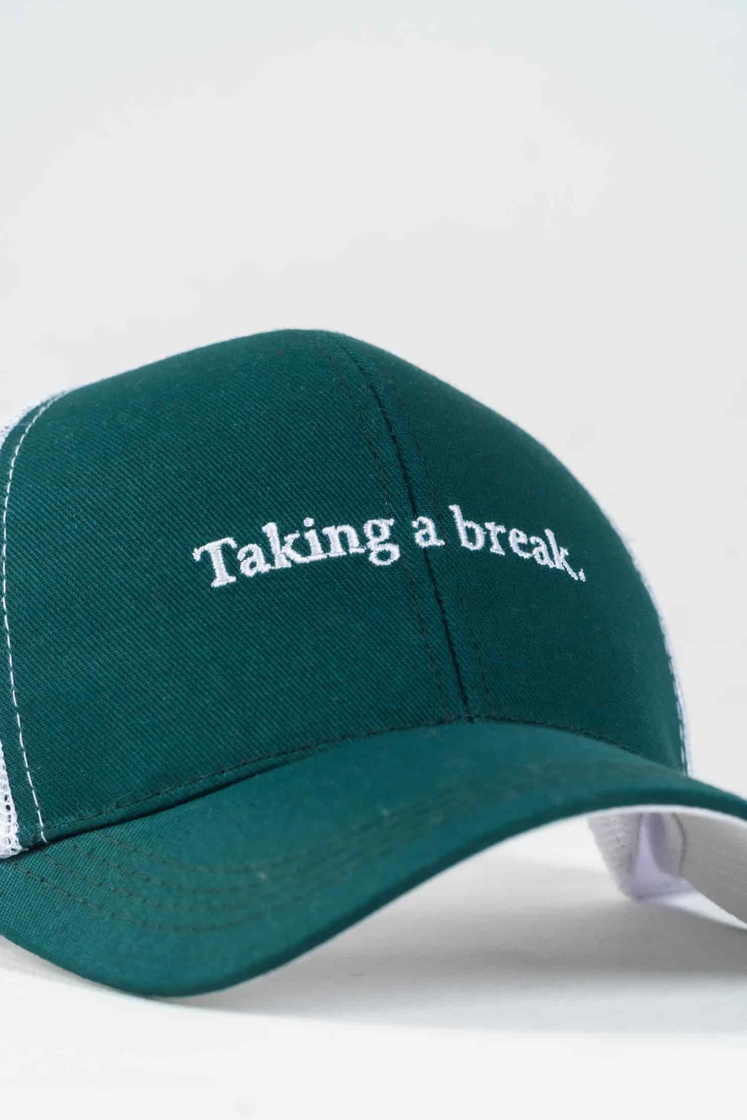 Gorra Bordado Algodón Verde Botella - miniatura 2