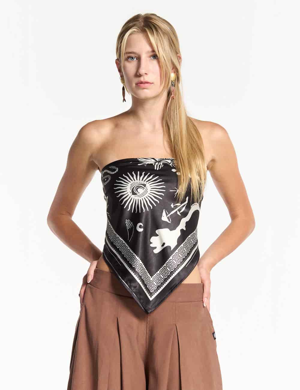 Pañoleta  Noche  negro Unisex - miniatura 2