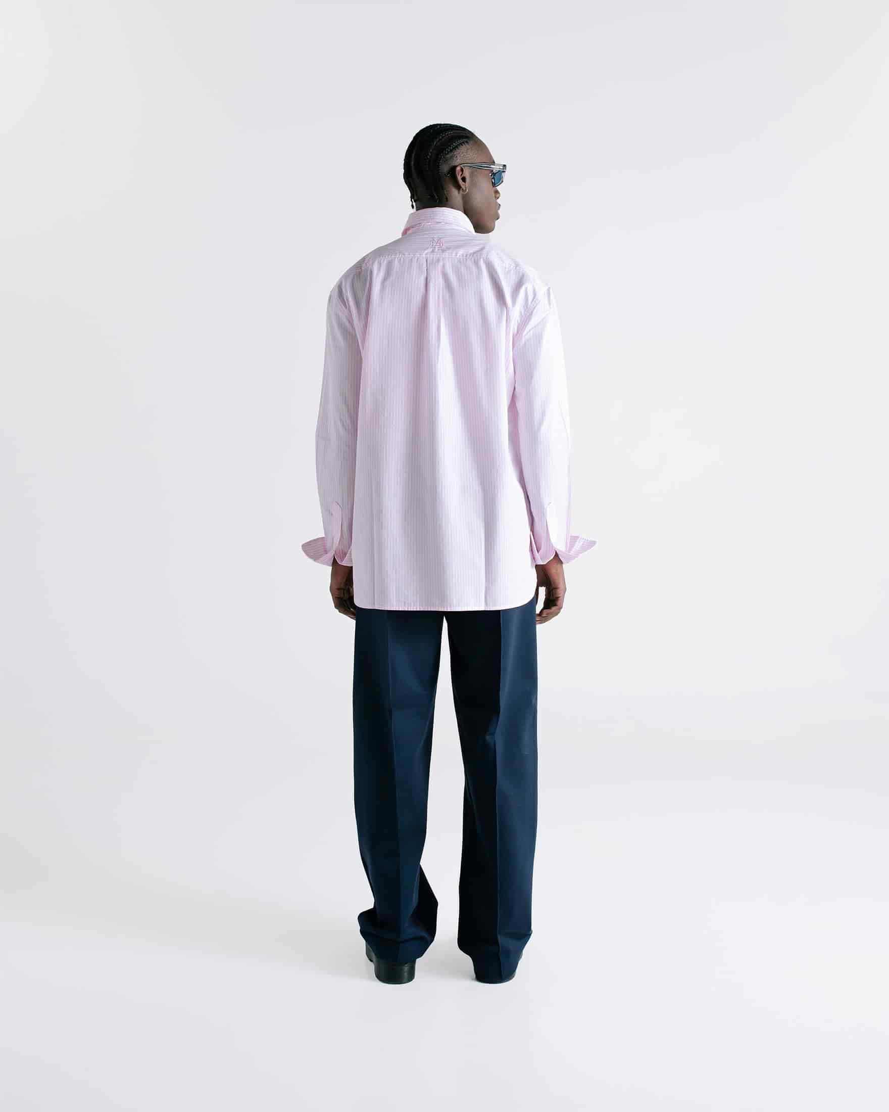 Pinstripe Shirt - Baby Pink - miniatura 4