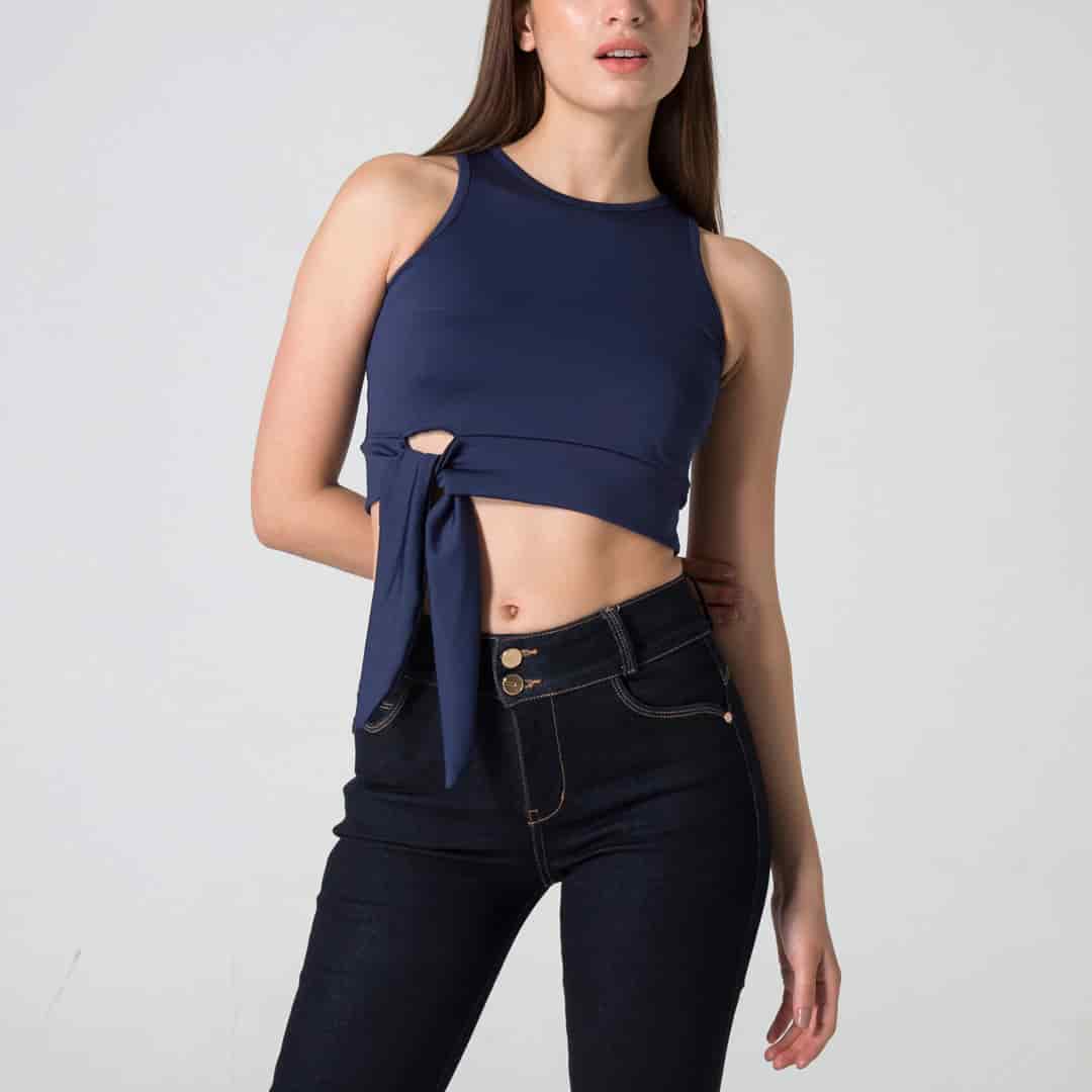 Blusa Crop Manga Sisa Slim Dalia - miniatura 7