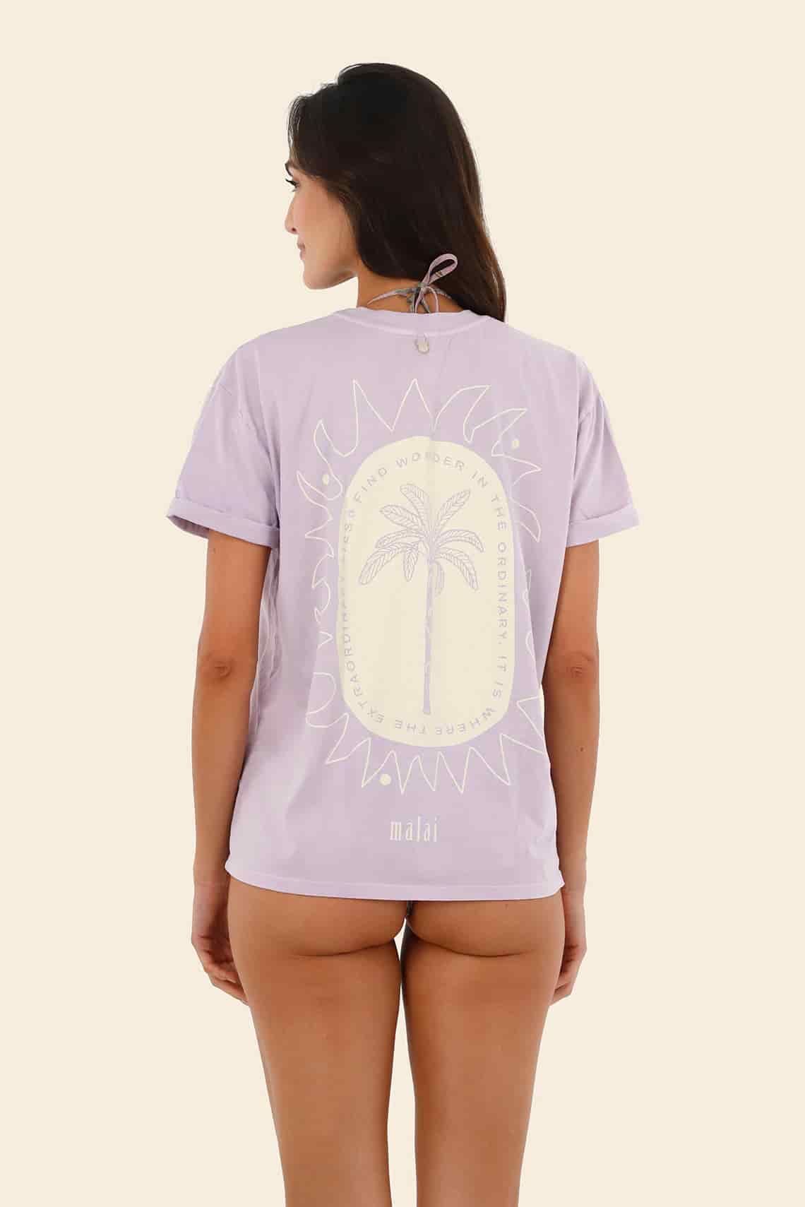 Flowing Orchid Overzise T Shirt - miniatura 3