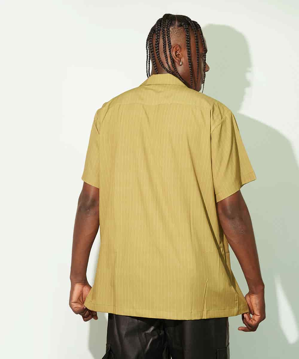 Camp Shirt in Green Pinstripe - miniatura 3