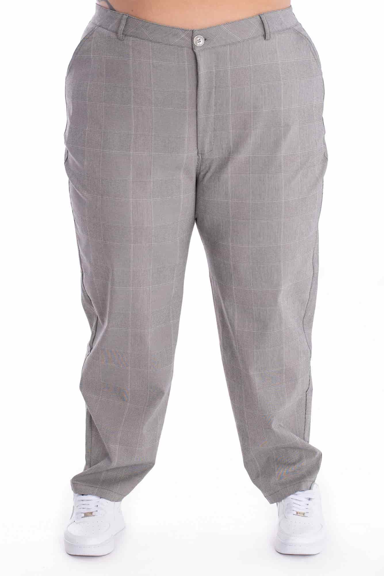 Pantalón Cuadros Gris - miniatura 4