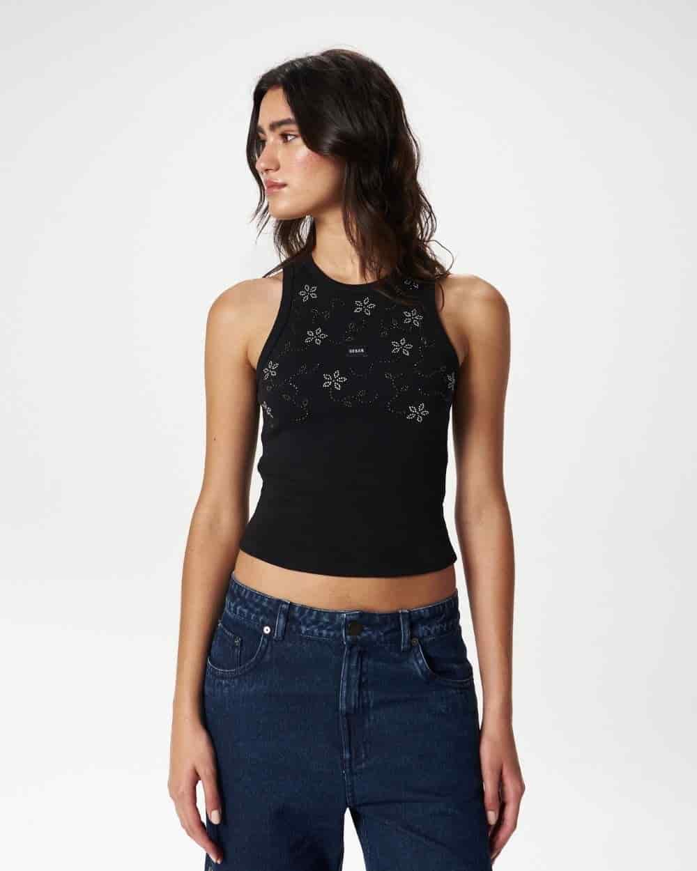 LOVER TANK TOP BLACK - miniatura 8