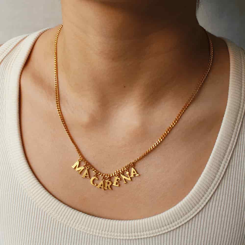 PreOrder Cadena 8 Letras Gold - miniatura 2
