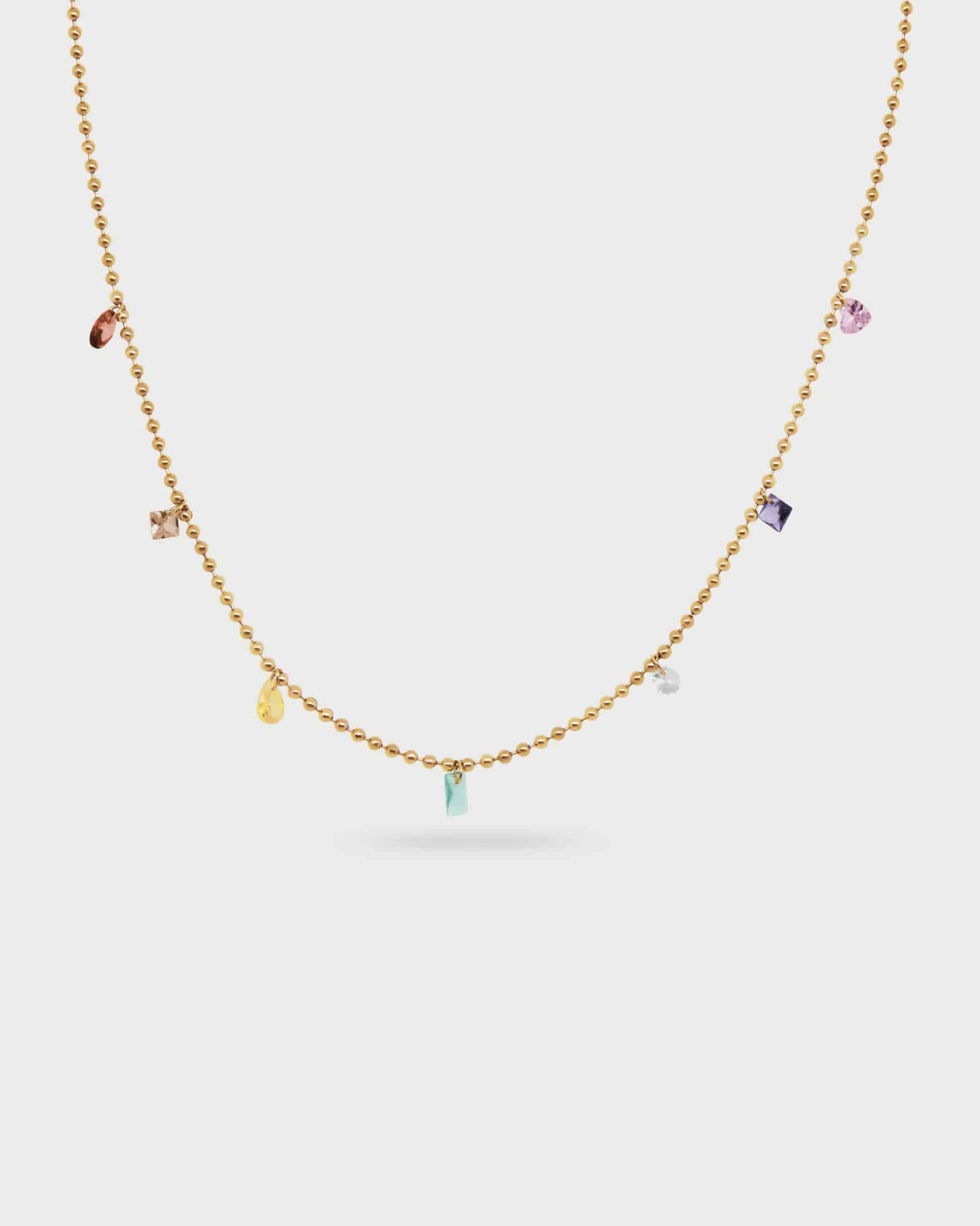 Collar Cristales Multicolor - miniatura 3