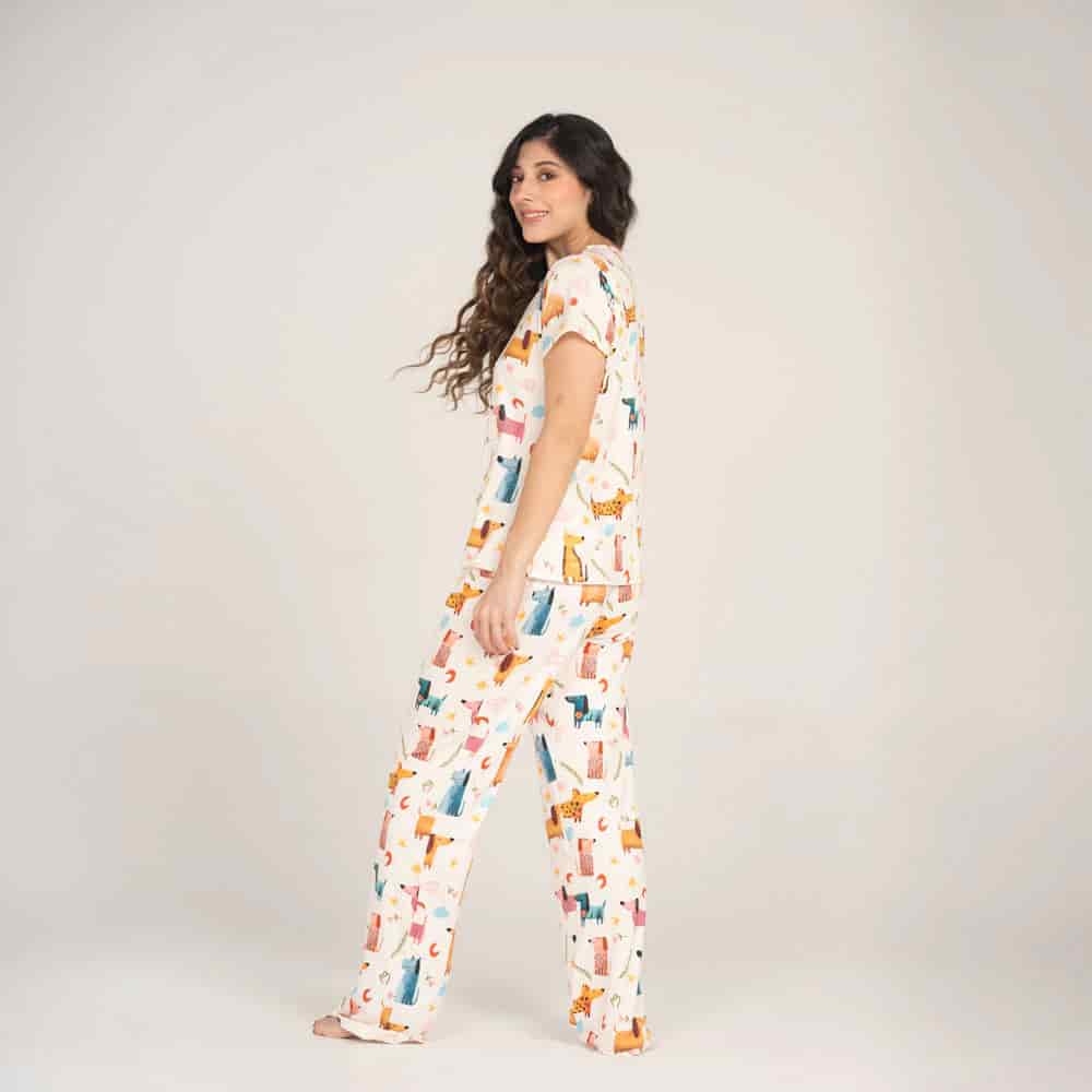 Conjunto de pijama pantalón largo  Cachorros. - miniatura 2