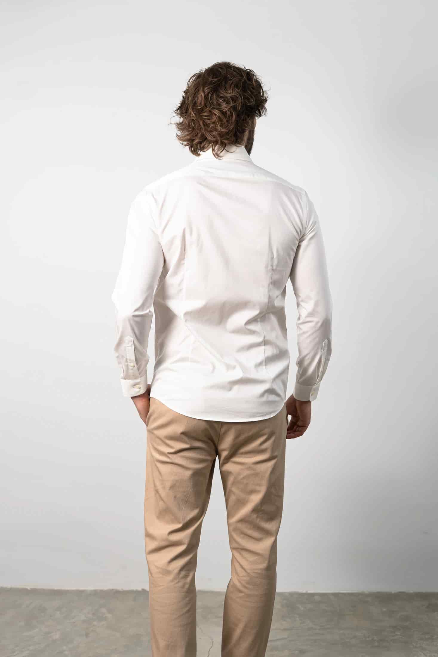 Camisa Manga Larga Blanco/Satín - miniatura 7