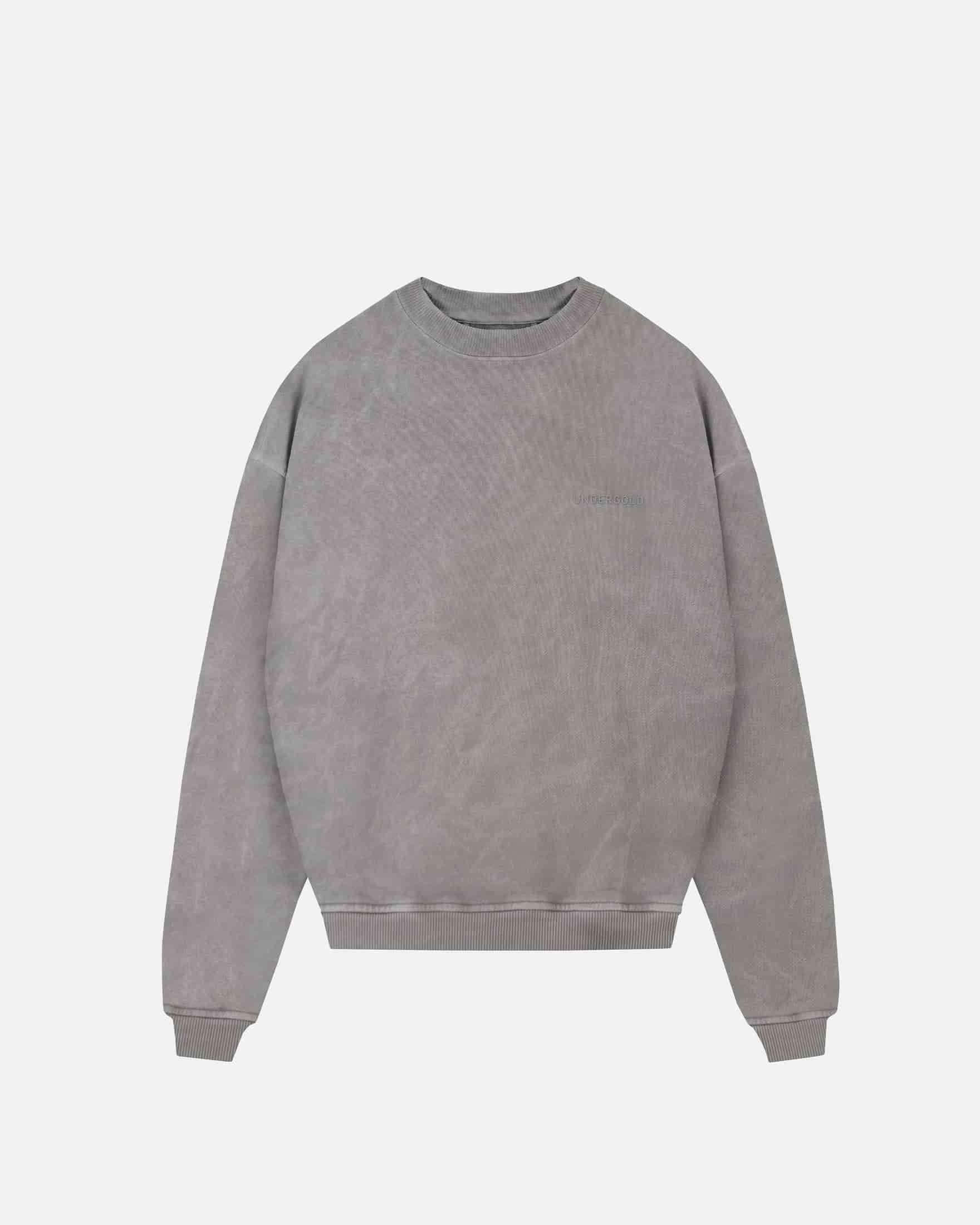 Line Logo Crewneck Washed Gray - miniatura 3