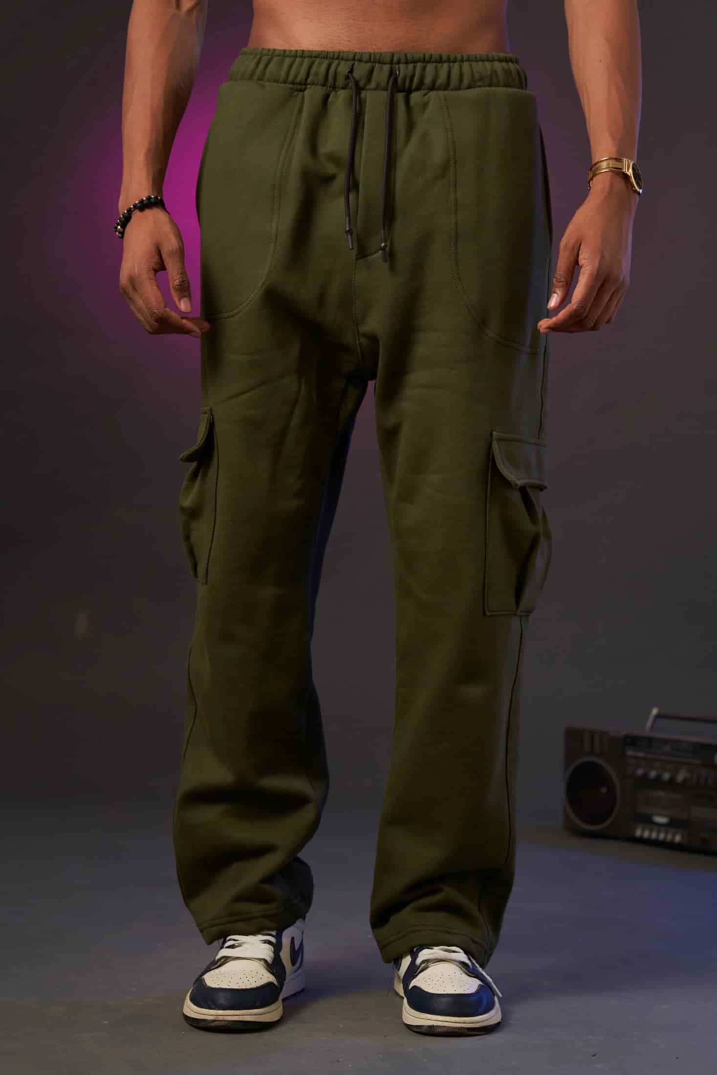 Sweet pant Cargo Verde militar 80’s 400 gramos - miniatura 1