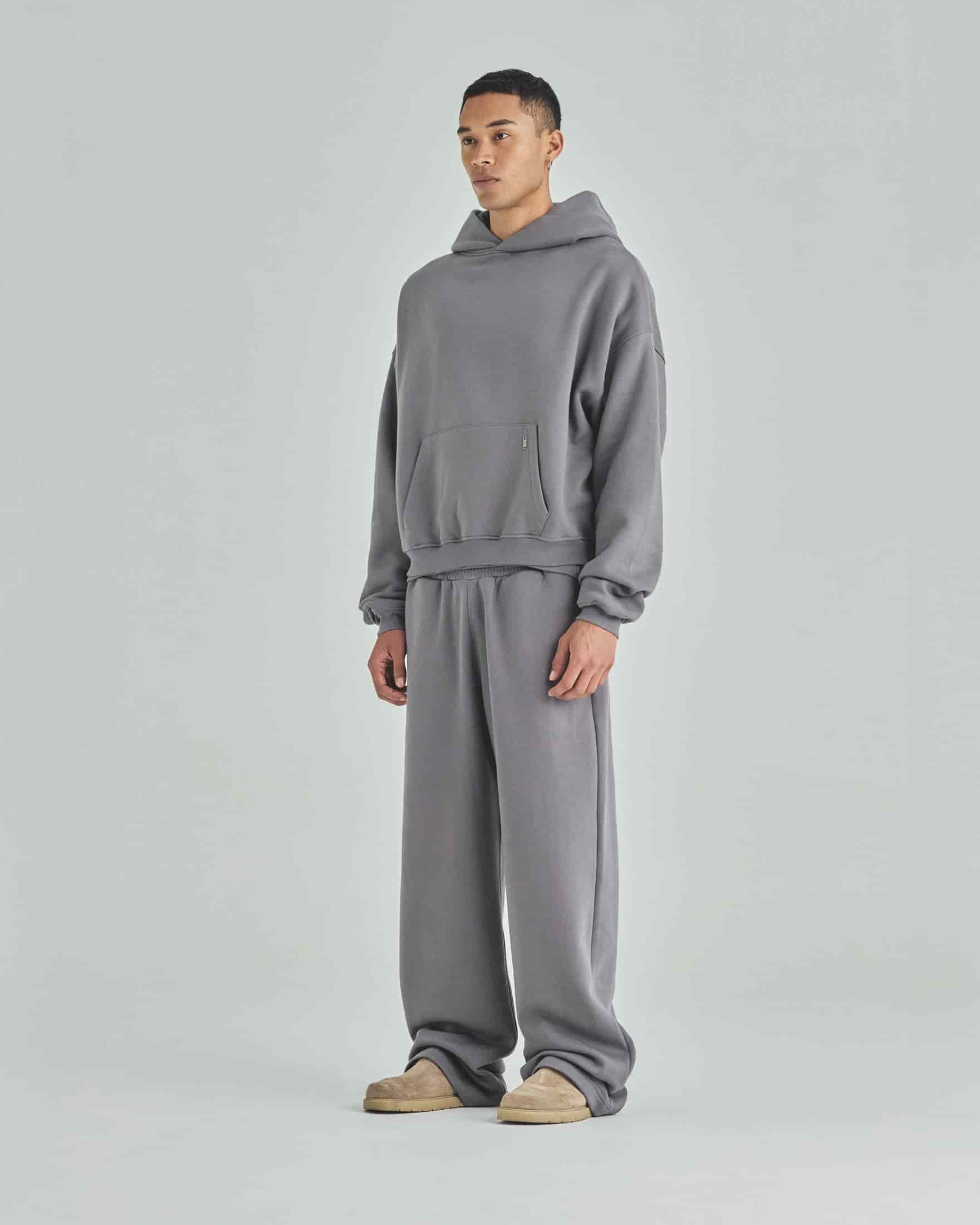 Blanks Boxy Fit Hoodie Gray - miniatura 7