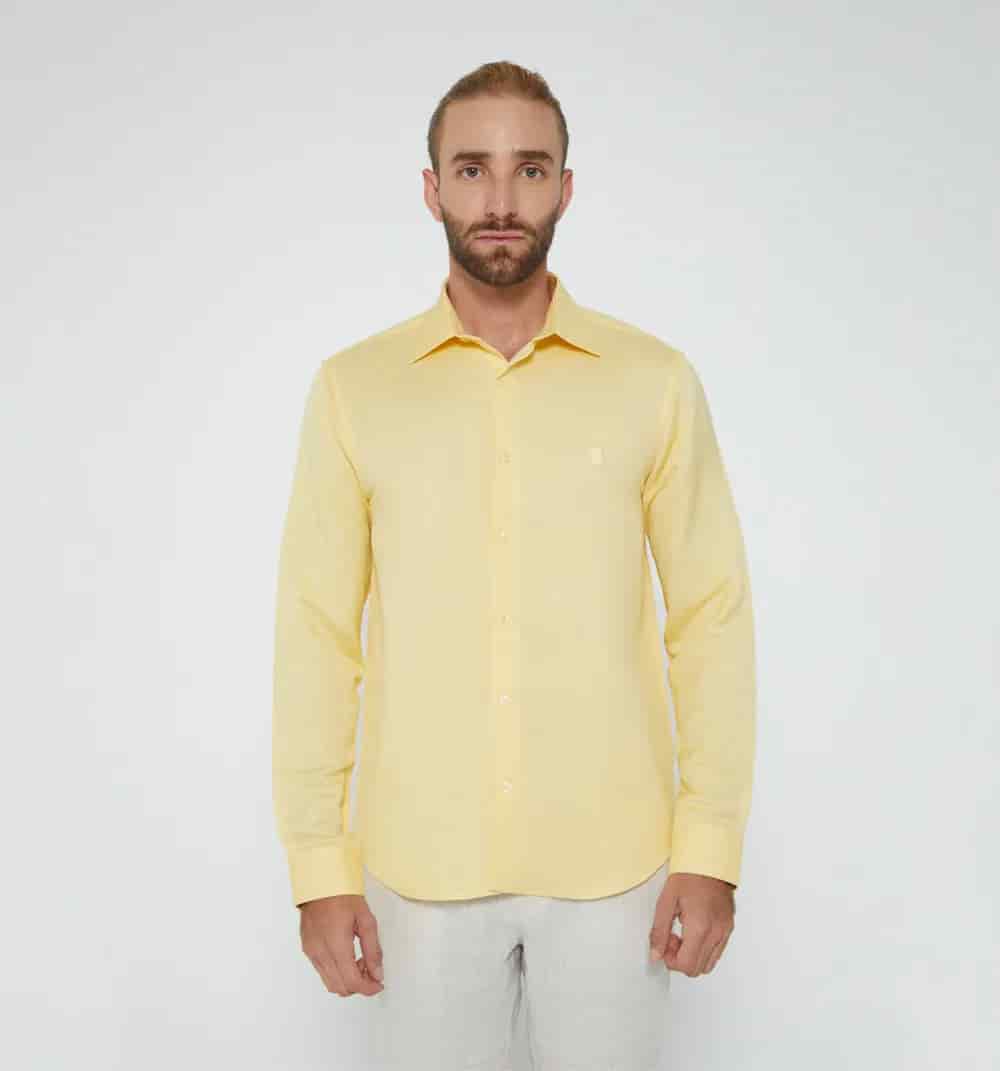 Camisa para hombre de lino - miniatura 34