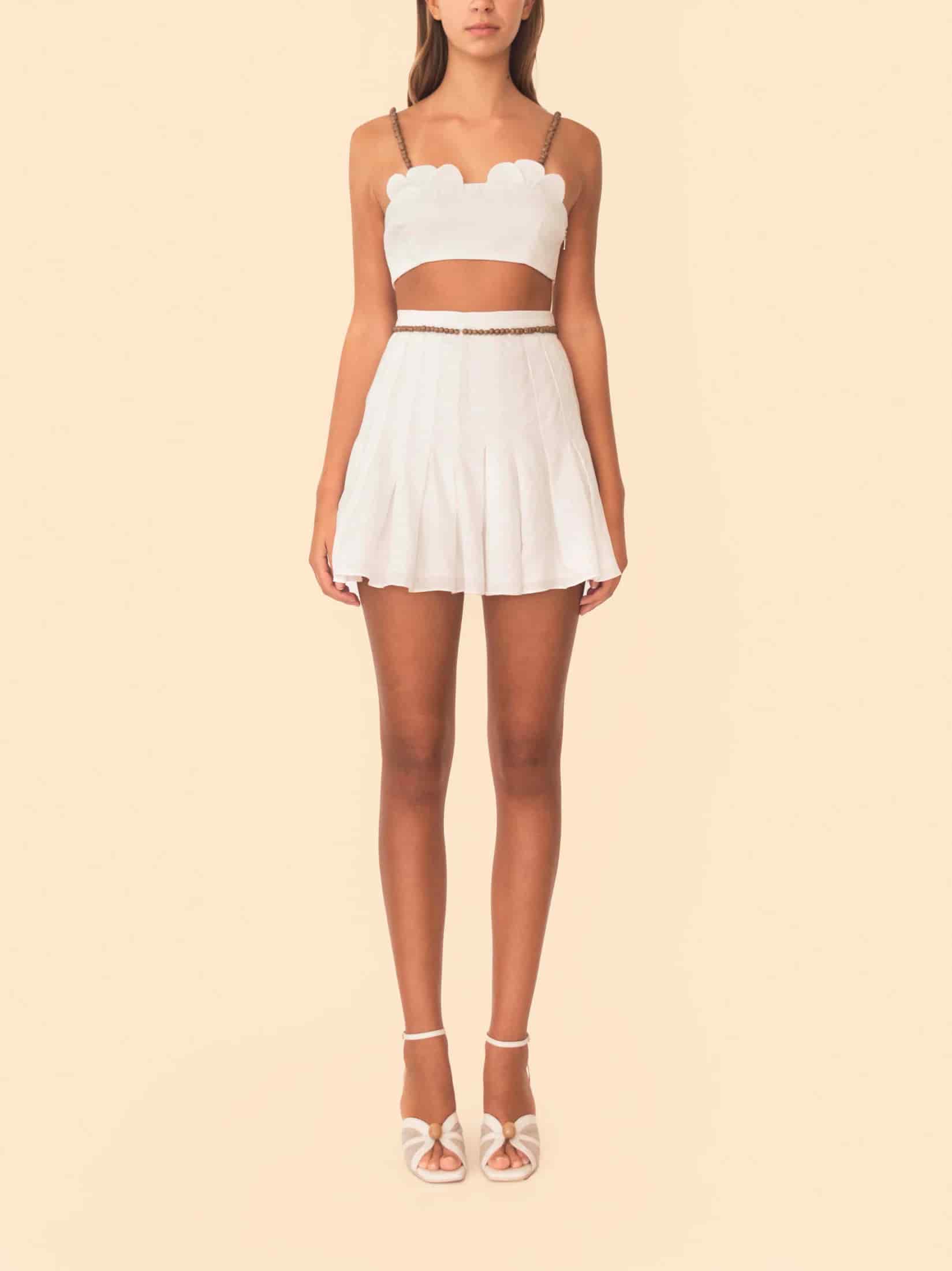 YARA SKIRT IVORY - miniatura 2
