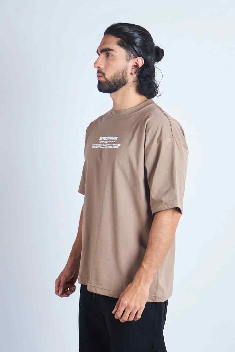 CAMISETA OVERSIZE CAQUI [DROP 0:0] - miniatura 4
