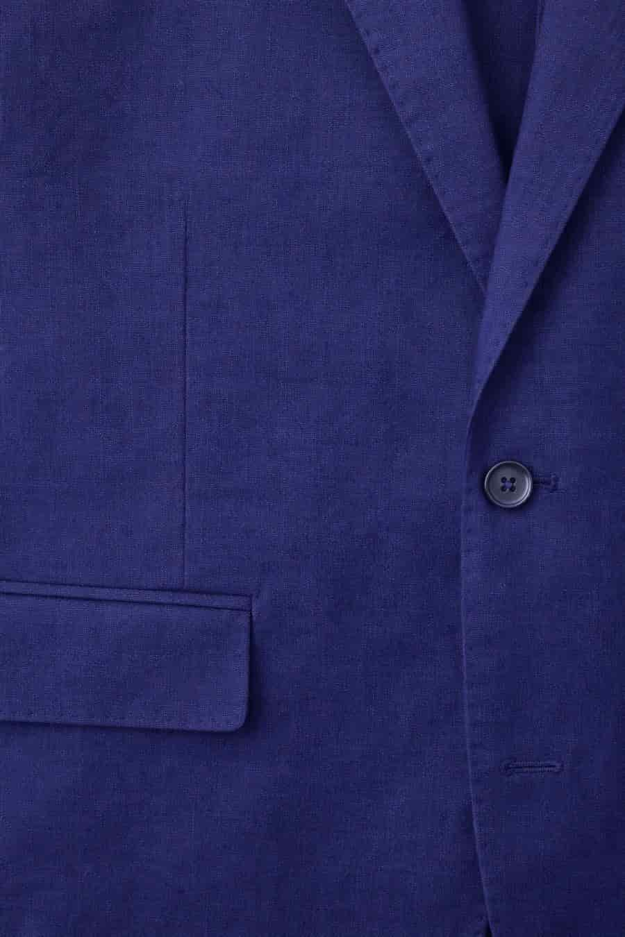 Men's mixed fabric navy vittorio set - miniatura 7