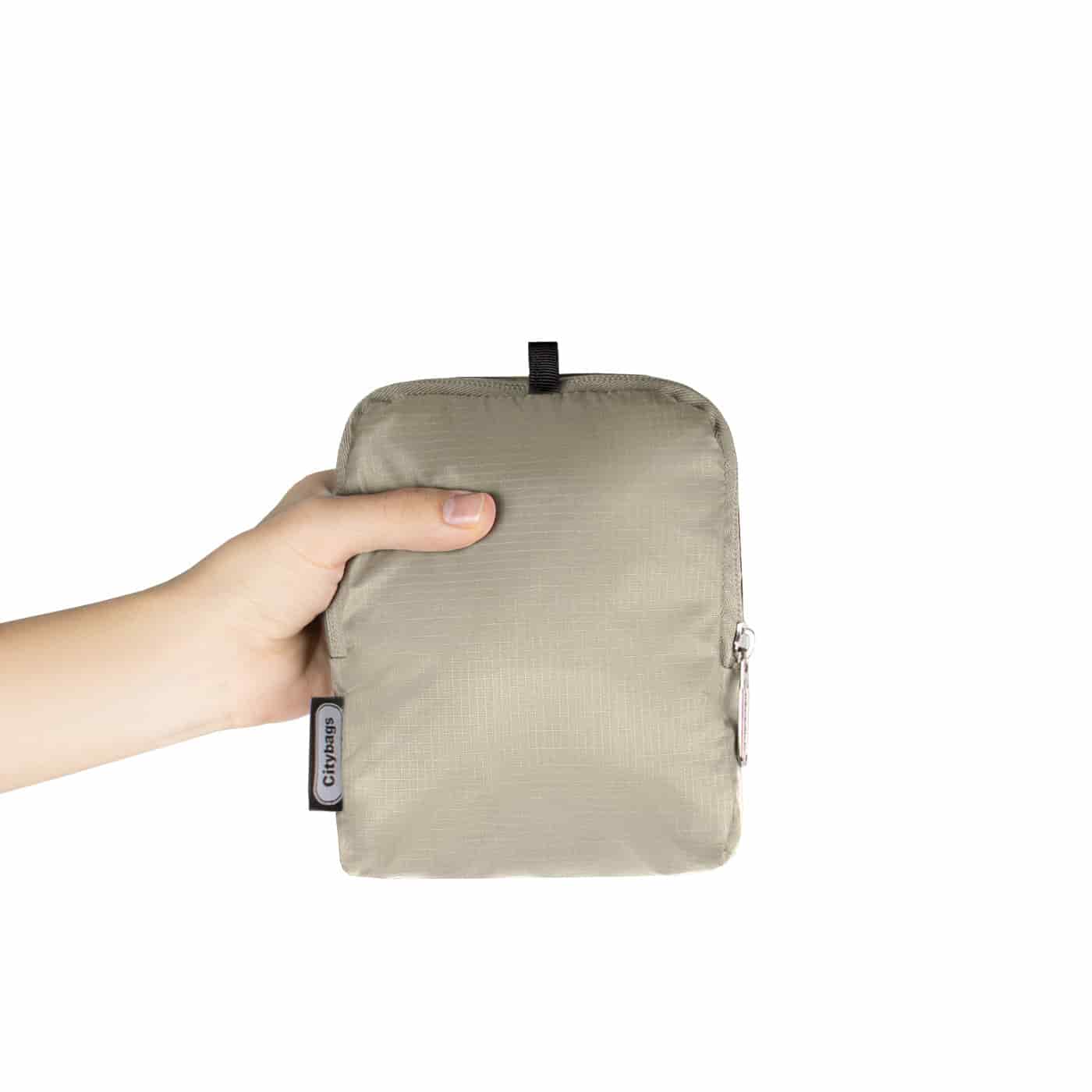 Morral Plegable Citybags Beige - miniatura 2