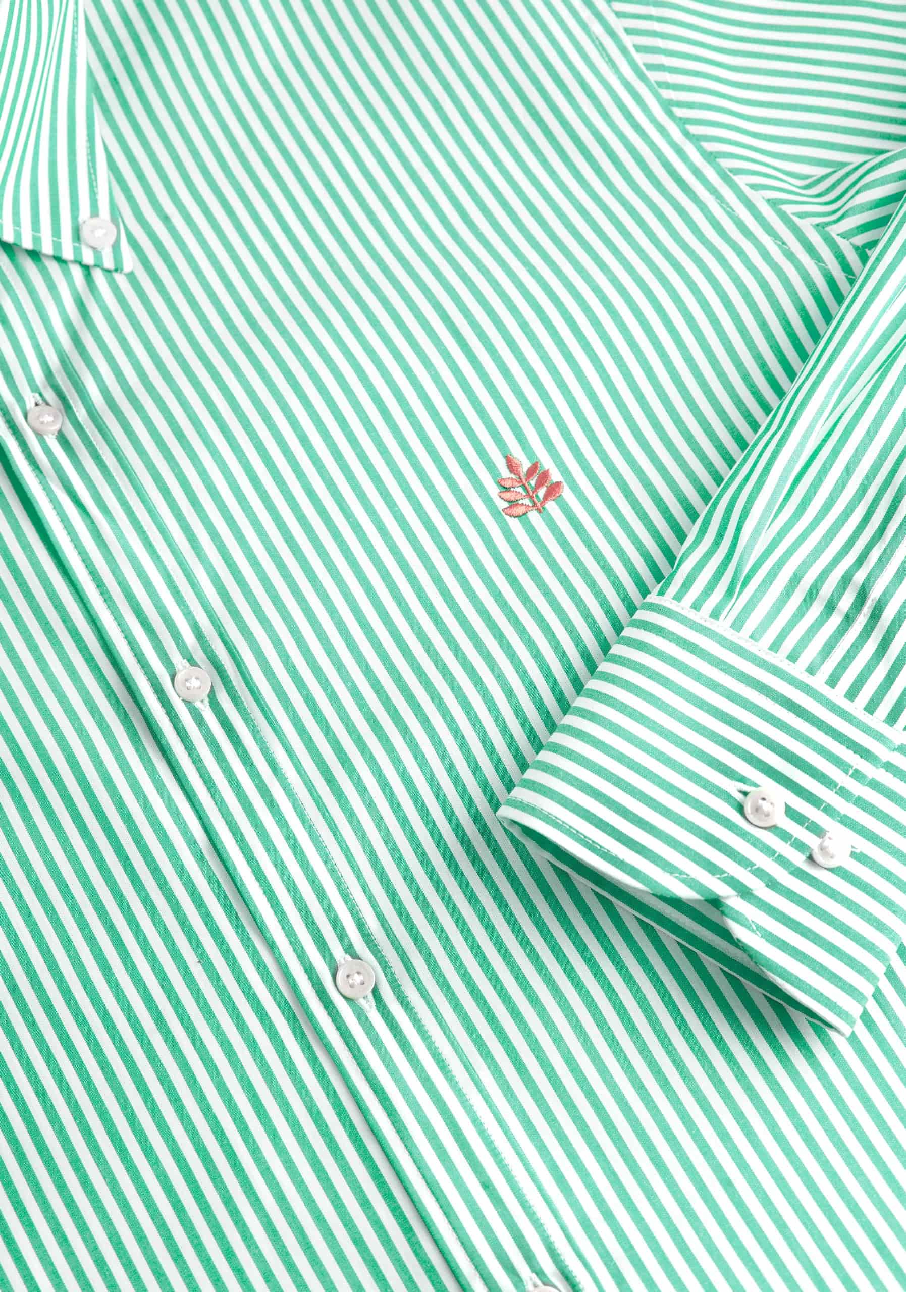 Camisa H CBD Rayas L-Sal Verde Medio - miniatura 2