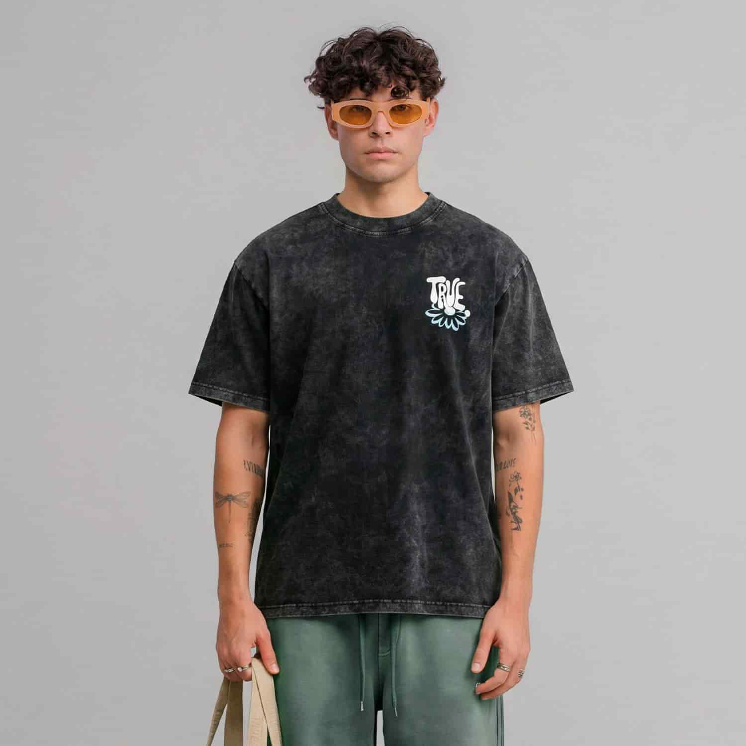 Bloom Boxy T-Shirt - Washed Black - miniatura 2