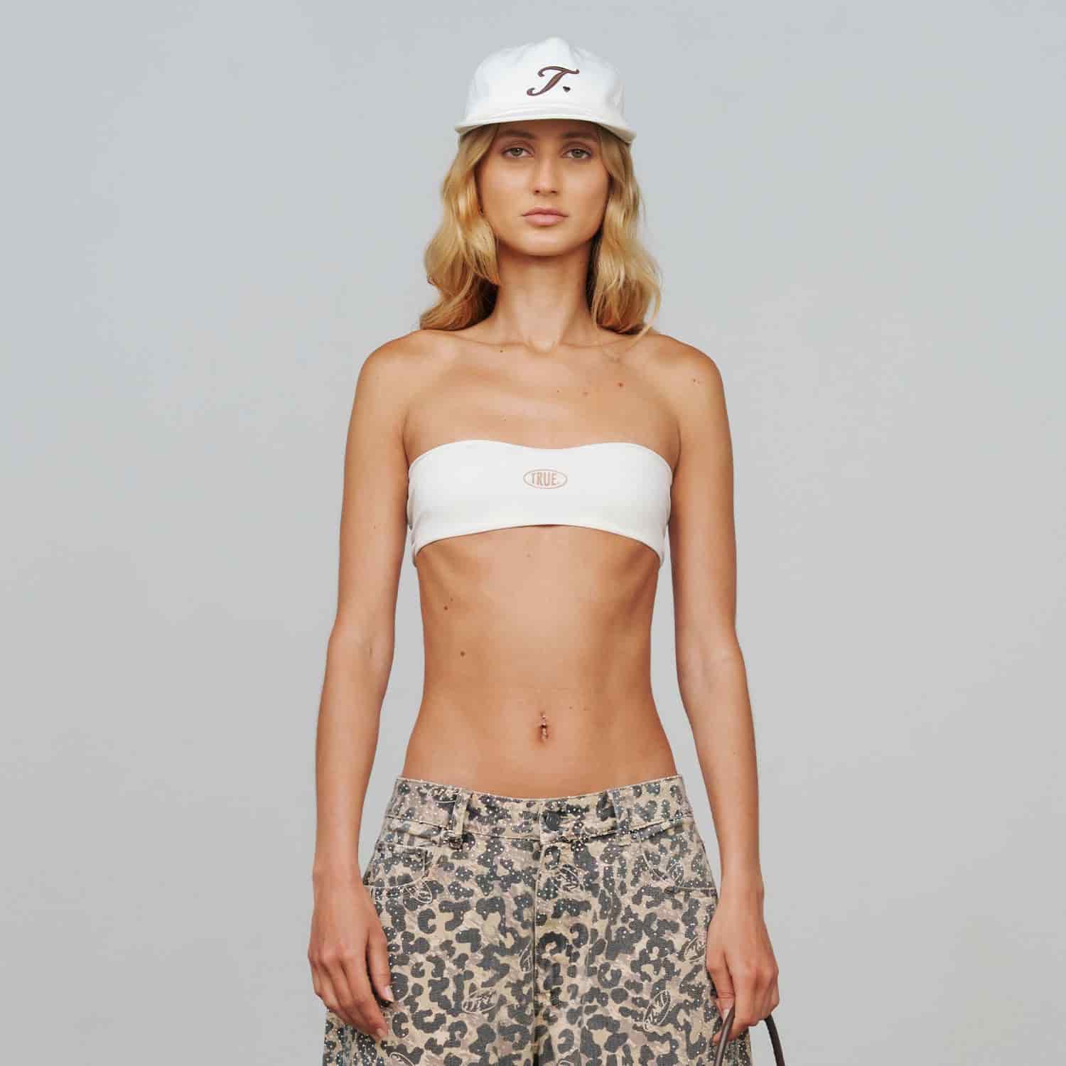 Don't Fake It Bandeau Top - Cream - miniatura 2