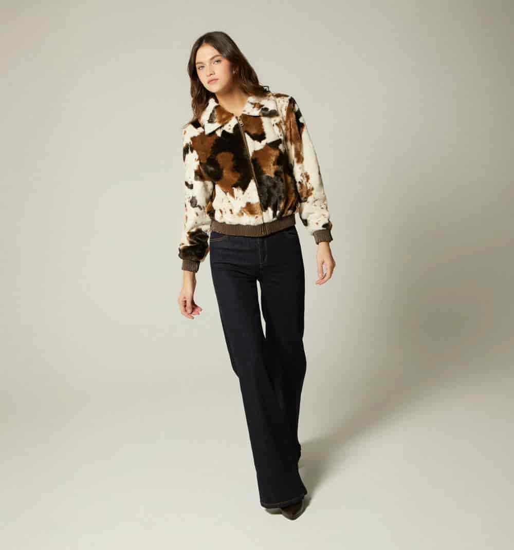 Chaqueta estampado vaca - miniatura 1