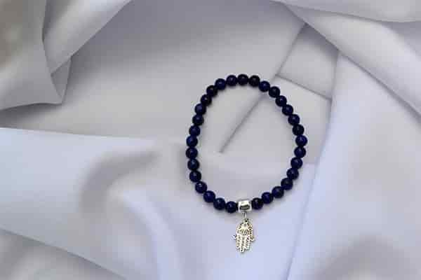 Pulsera Lapislázuli dije mano hamsa mini - miniatura 1