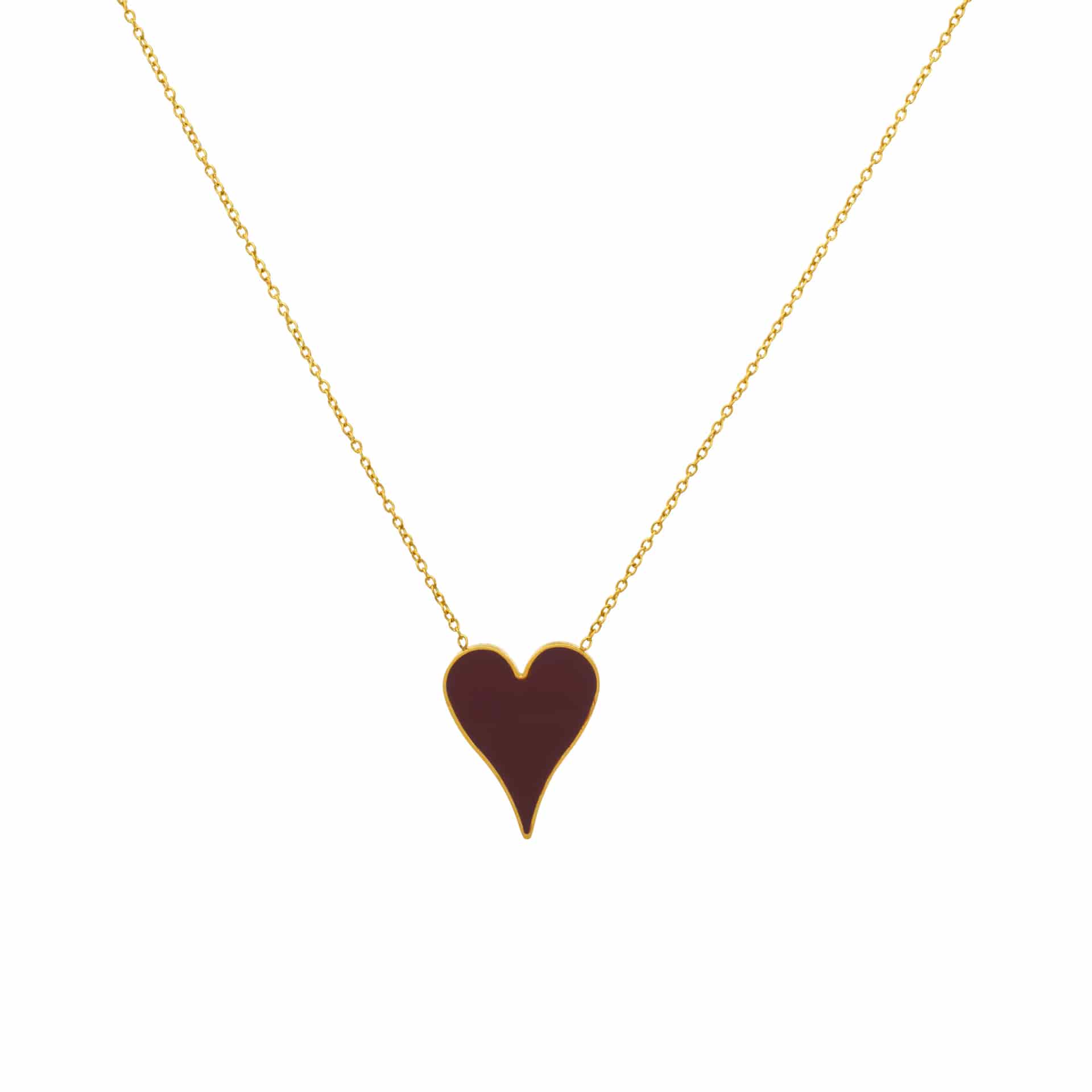 CADENA BURGUNDY HEART - miniatura 4