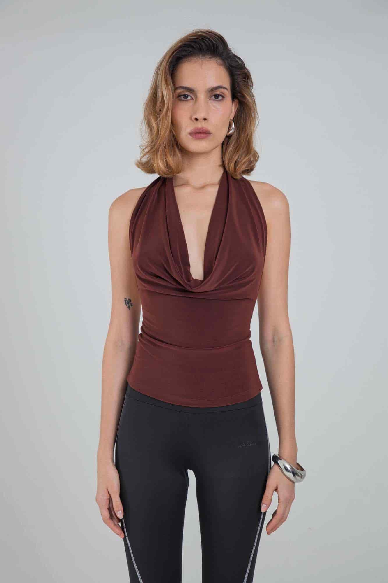 OPHELIA BROWN TOP - miniatura 5