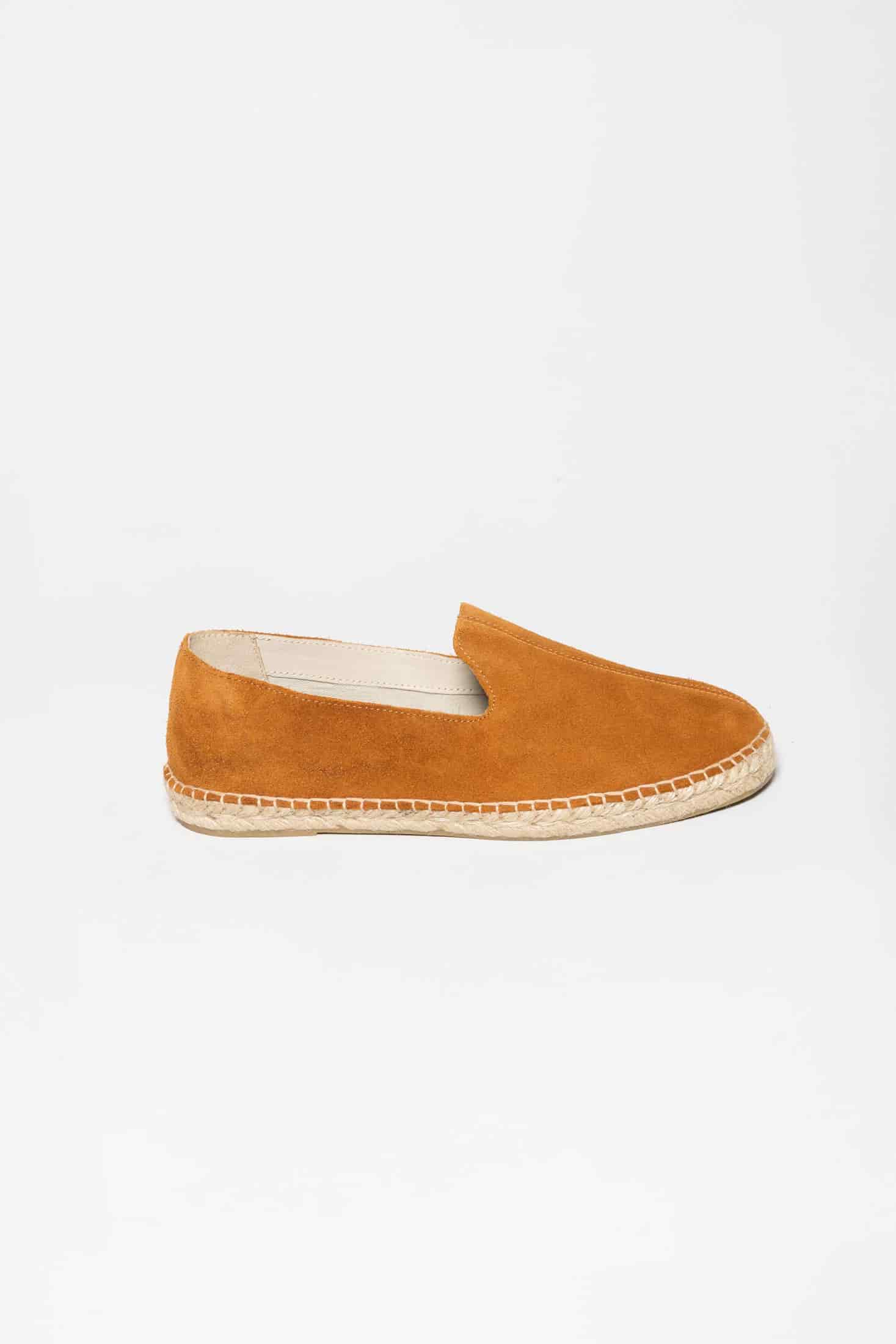 Men's leather espadrille camel - miniatura 1