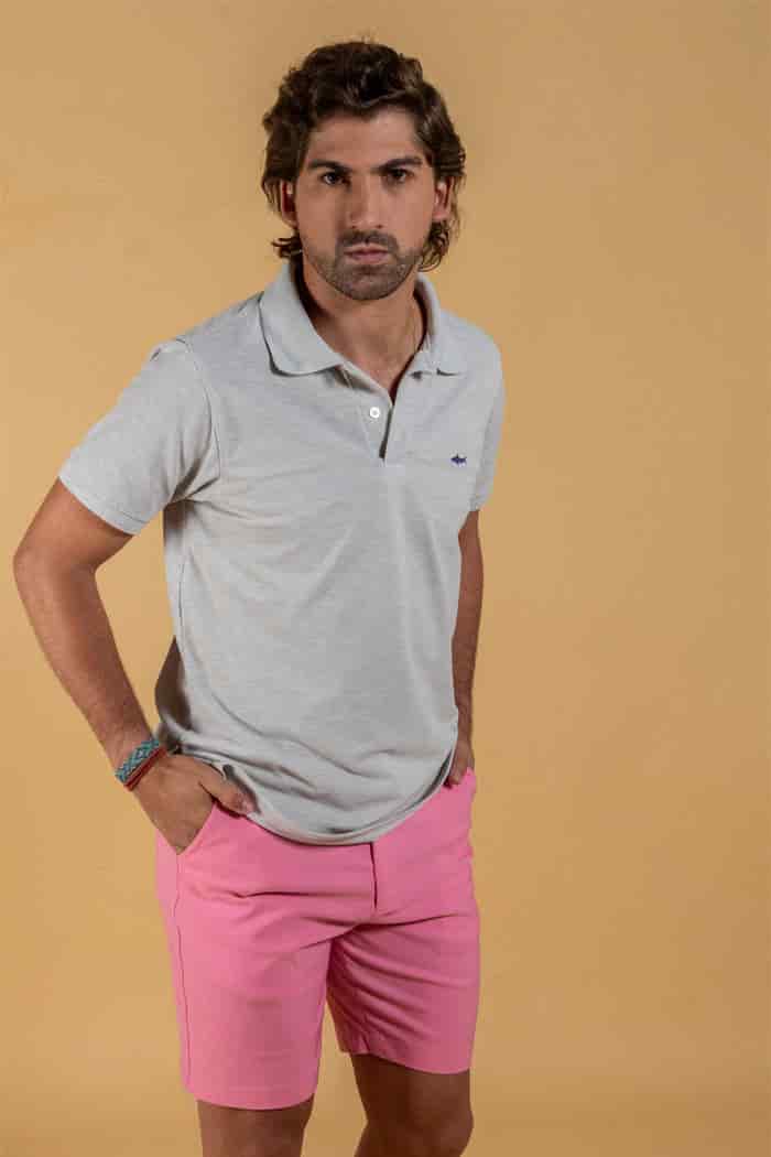 CAMISETA POLO GRIS - miniatura 3