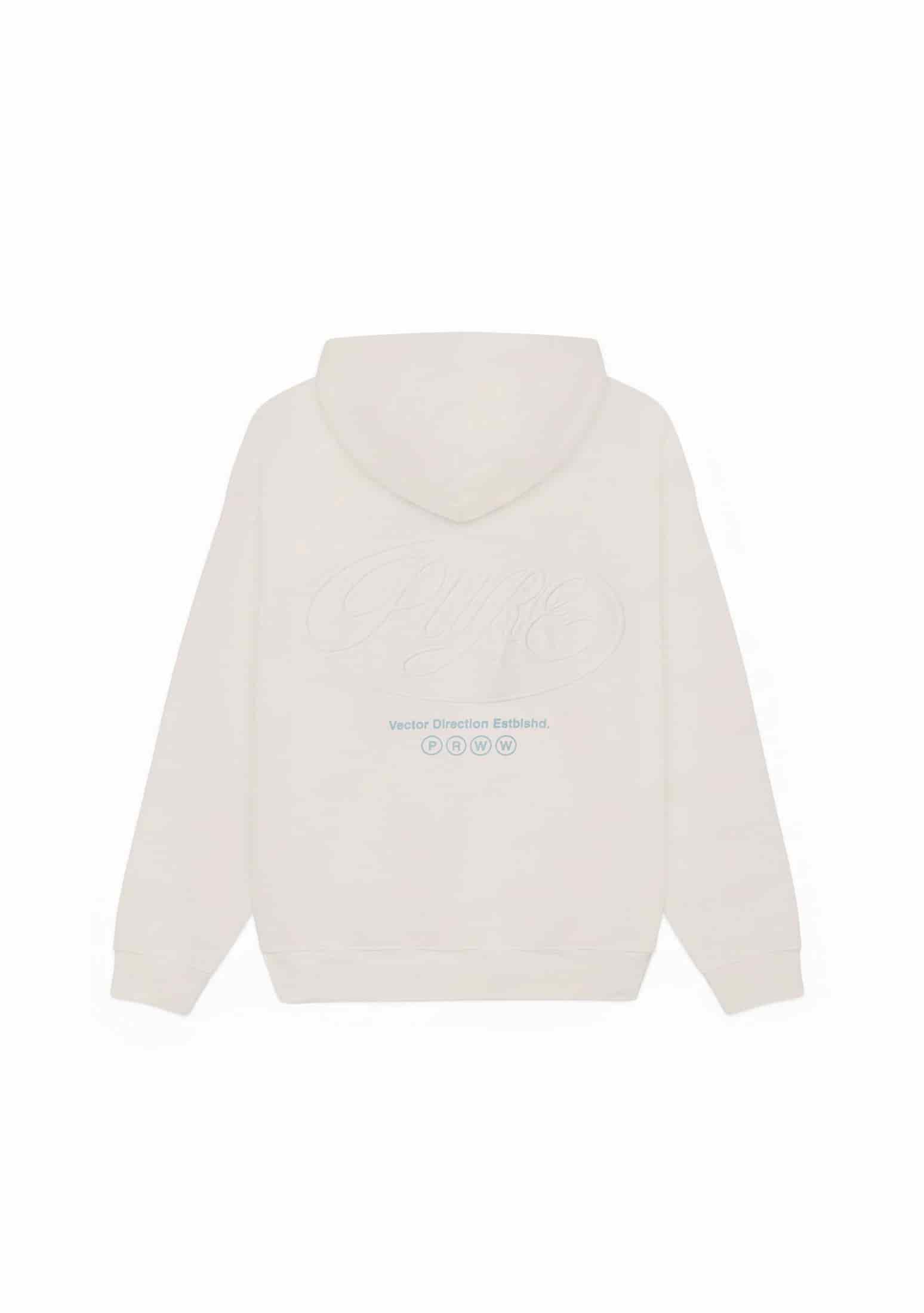 Across The Lines White Zip Hoodie - miniatura 1