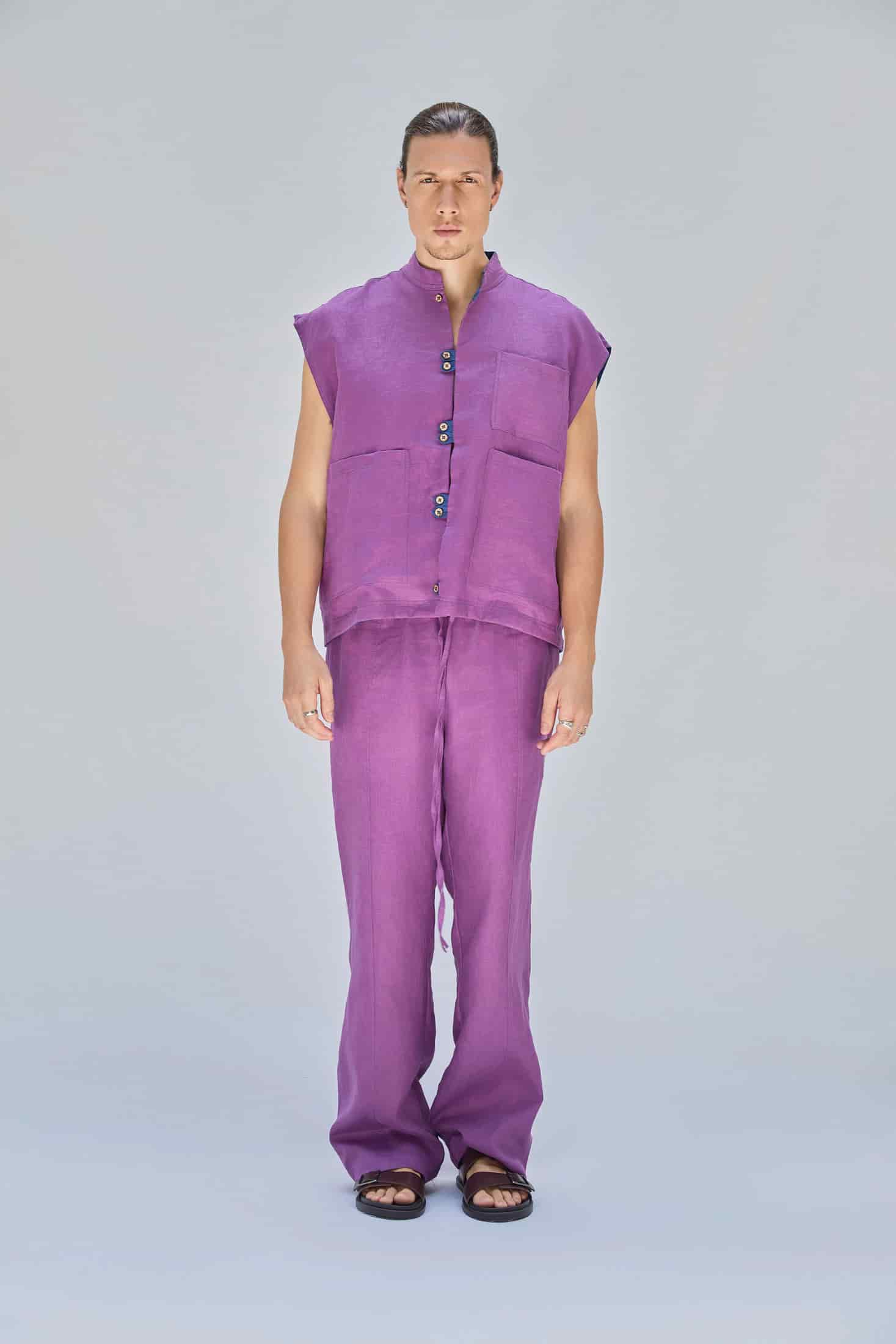 GEORGE PANTS PURPLE - miniatura 3