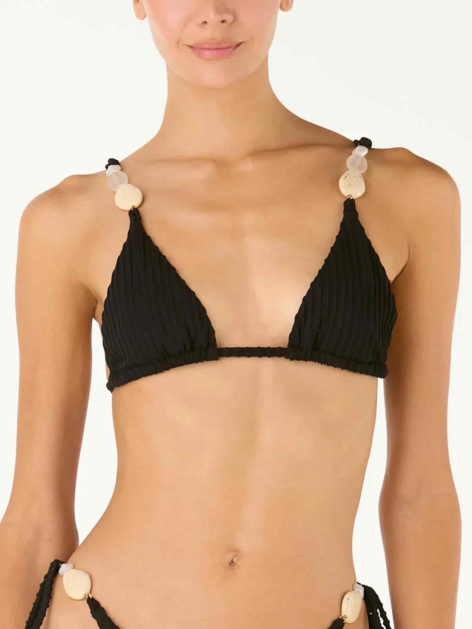 Top de Bikini Kuna Shell Black - miniatura 2