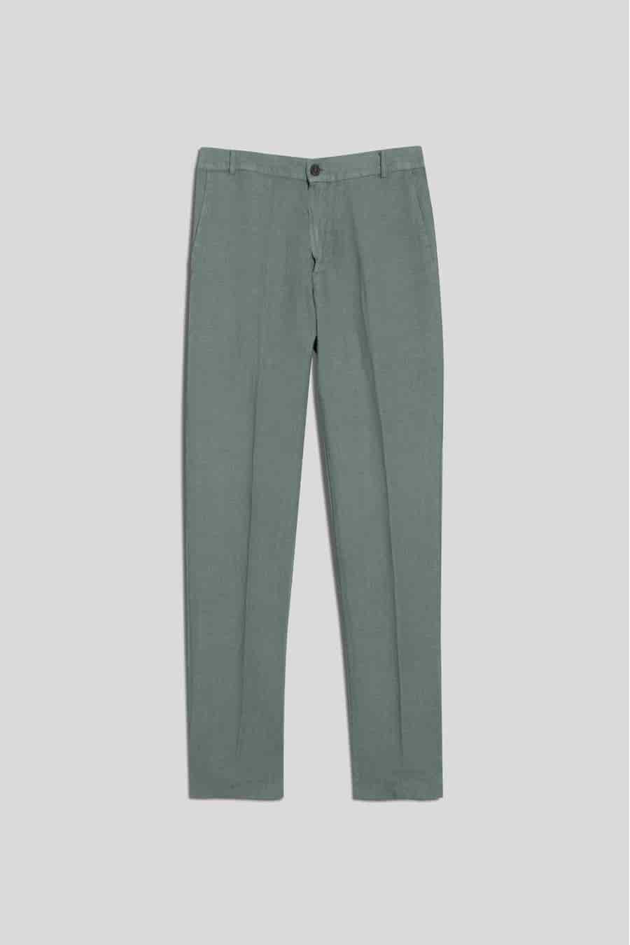 Men's linen pants grey donato - miniatura 1